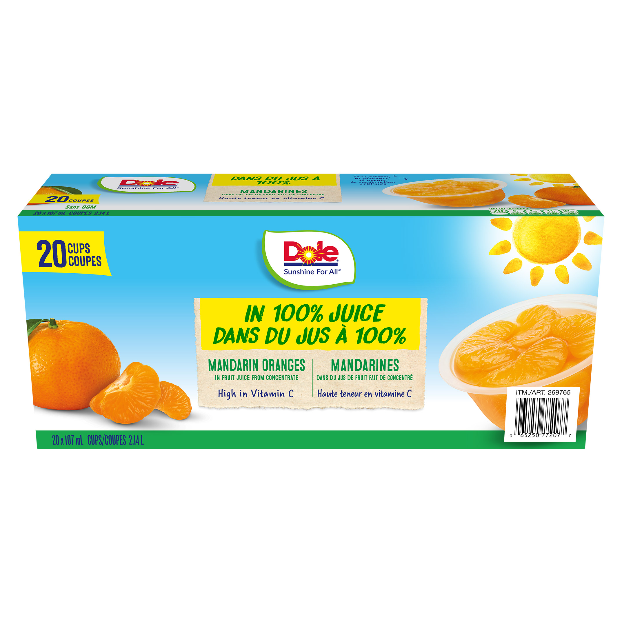 Dole Mandarin Oranges, 20 × 107 mL | Costco