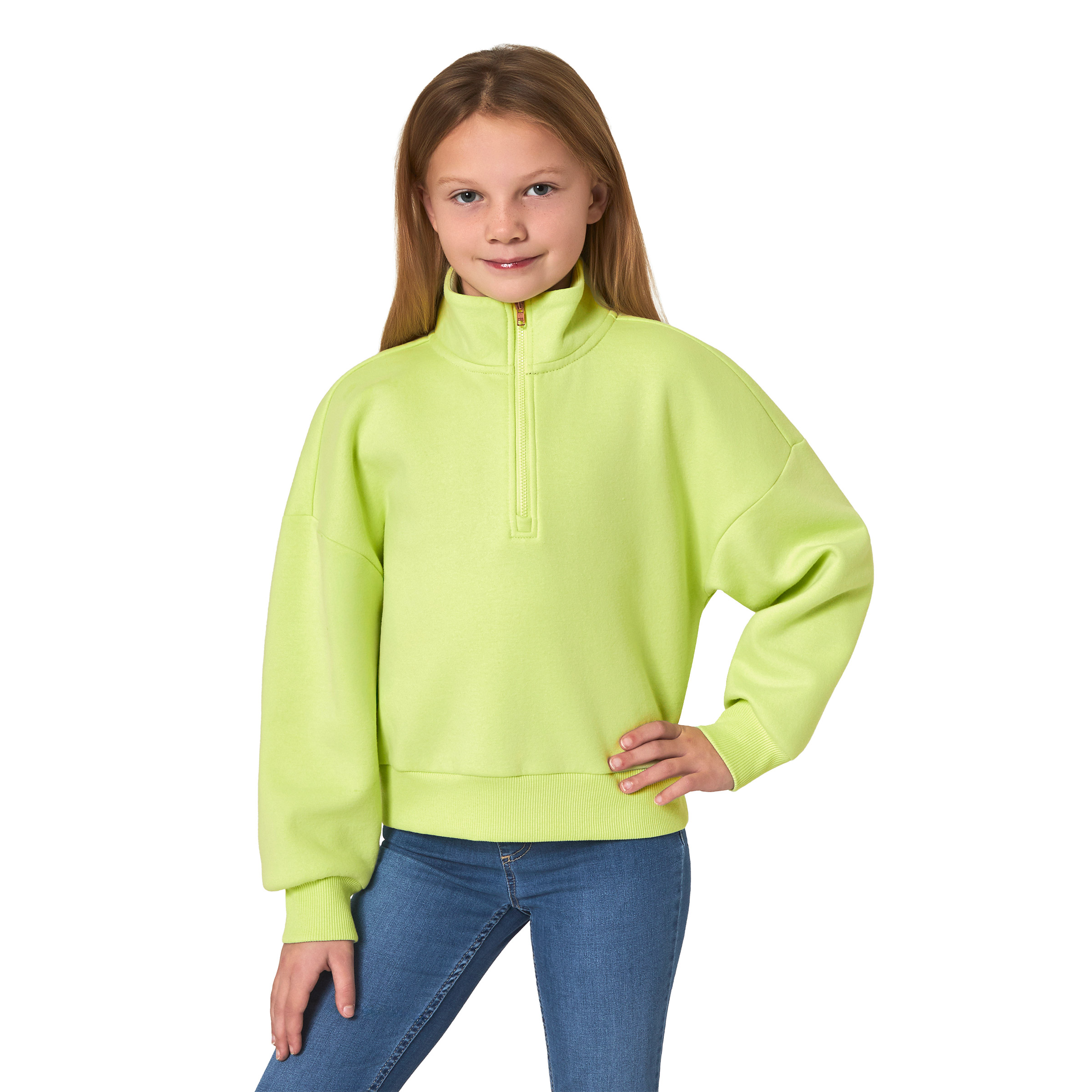 Mondetta Kids Fleece Quarter Zip Top