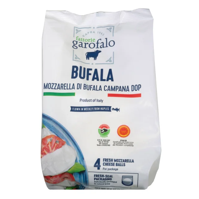 Fattorie Garafalo Mozzarella Di Bufala Campana, 4.4 oz, 4-count