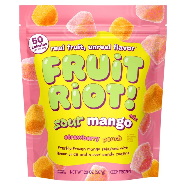 FRUIT RIOT SOUR MANGO 20 OUNCES