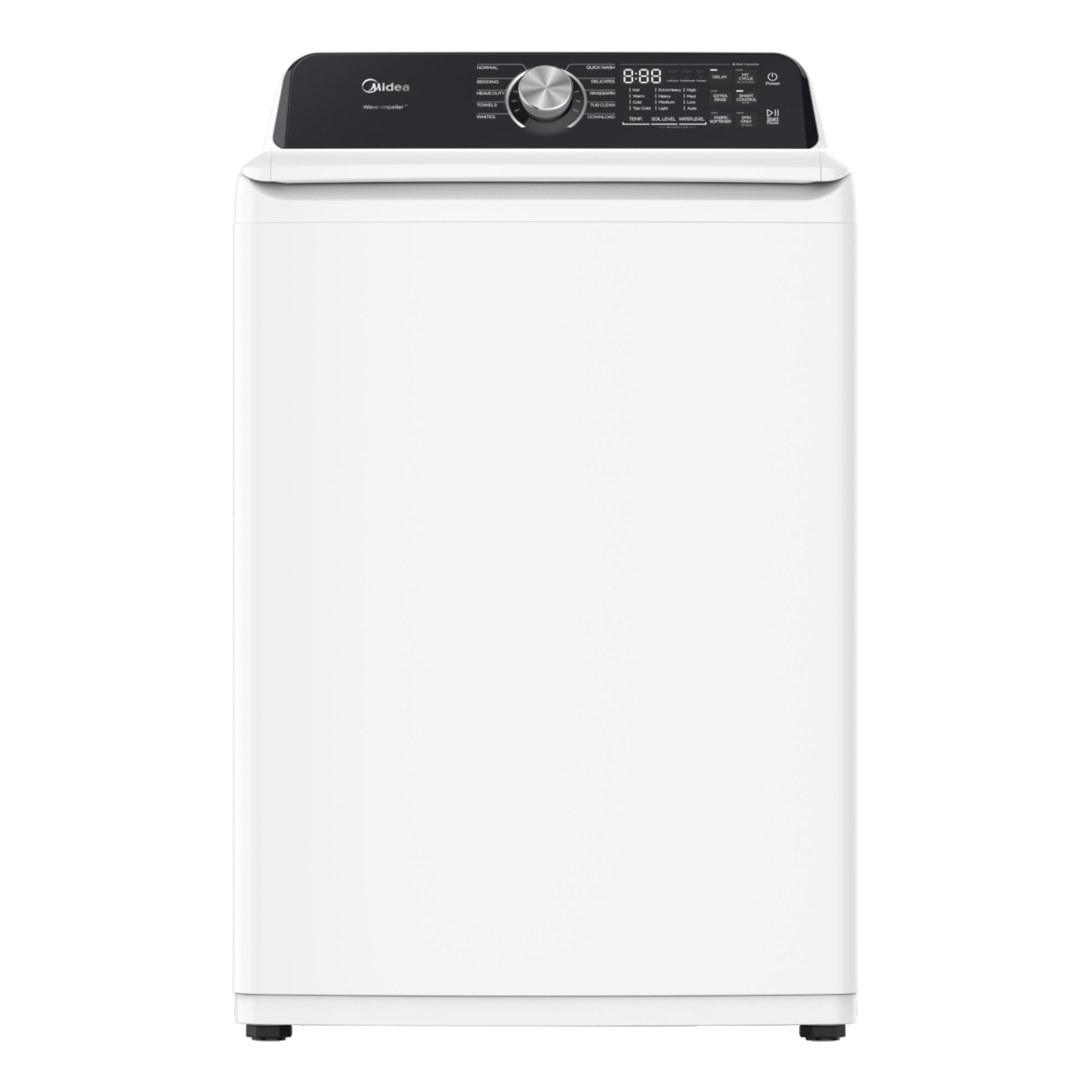 Midea 4.5 cu. ft. Top Load Washer with Stainless Steel Tub and Wave Impeller