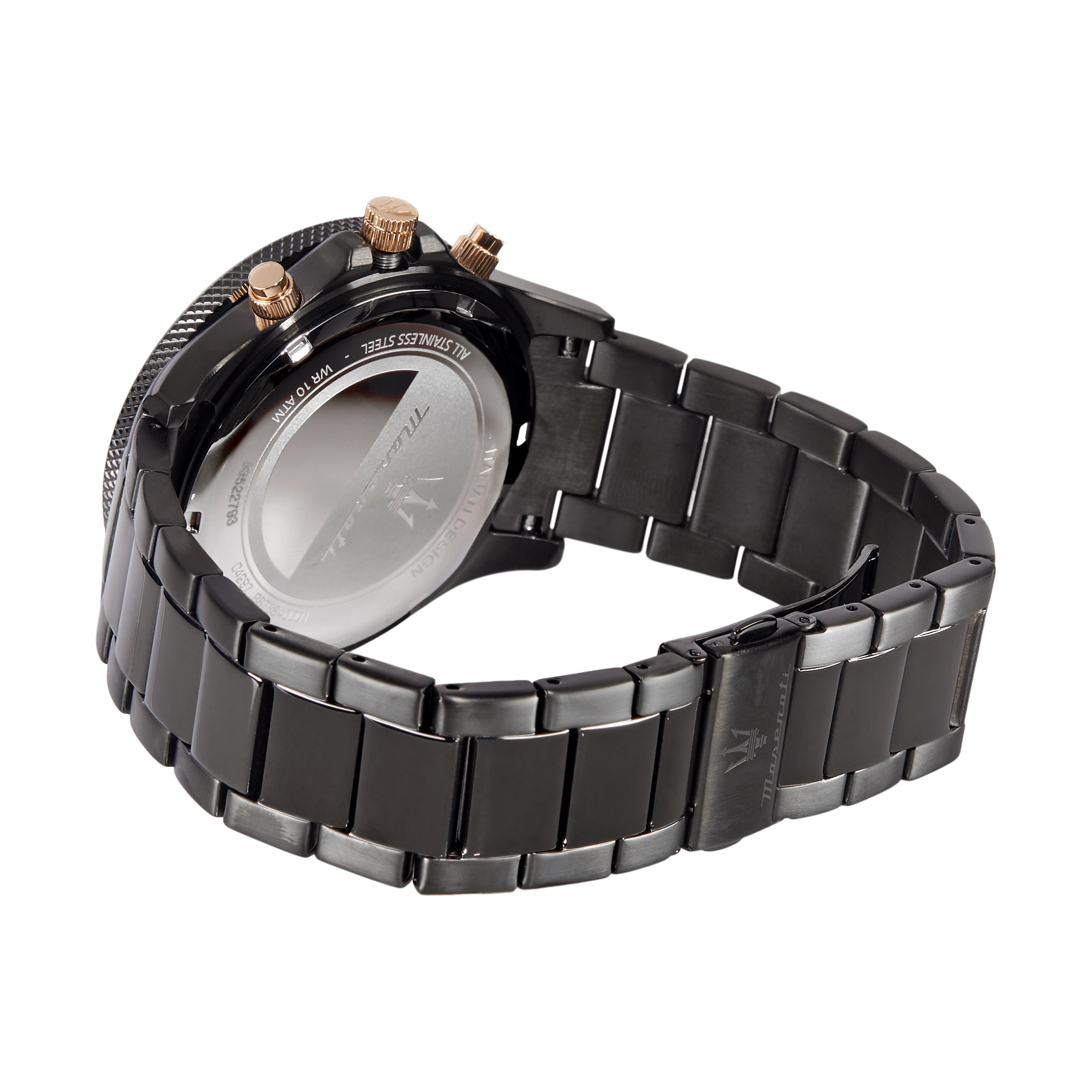 Maserati Sfida Gunmetal Stainless Steel Quartz Chronograph Men's