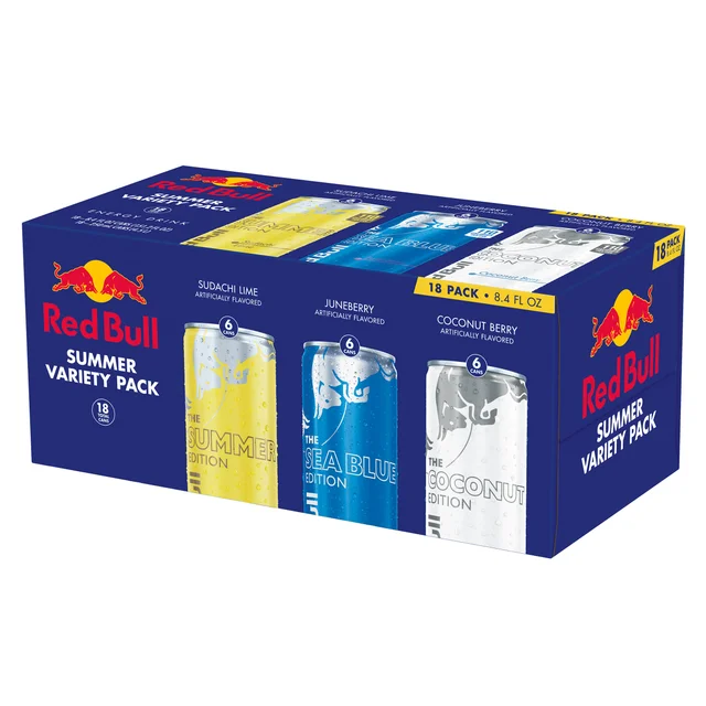 RED BULL SUMMER VARIETY 18/8.4 FL OZ (4.7 QTS)