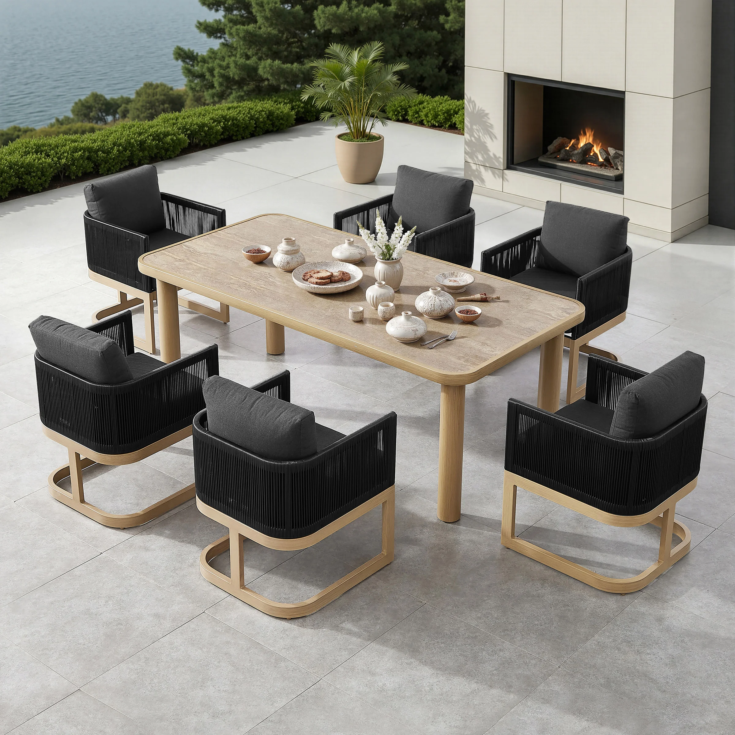 Sirio Atlas 7-piece Outdoor Patio Dining Set | Costco