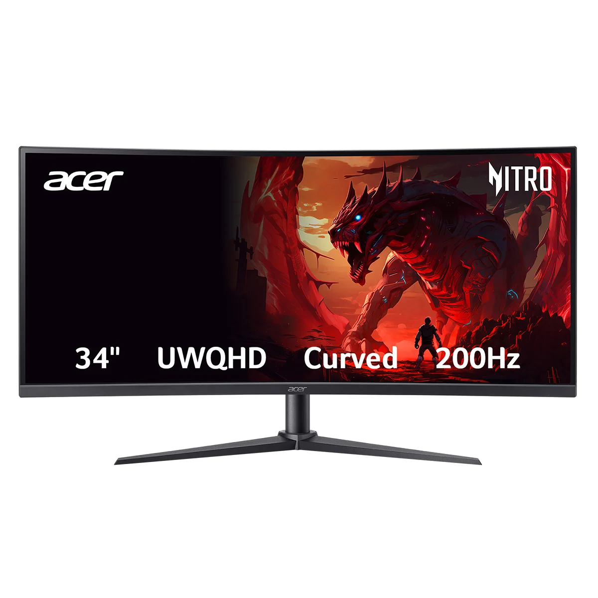 Acer Nitro XZ340CUR X0bmiiphx UWQHD 200Hz Curved Gaming Monitor