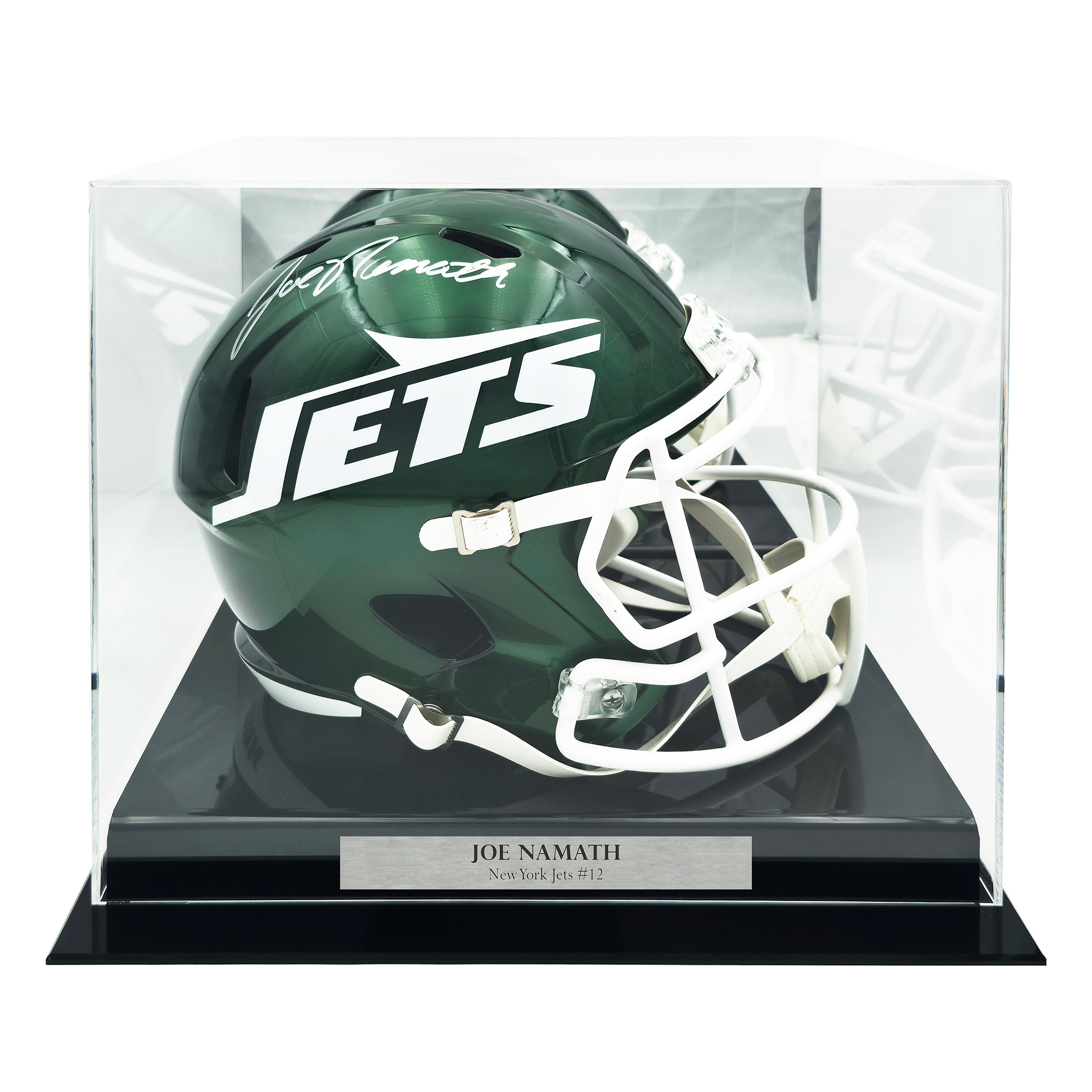 Joe Namath Autographed 2024 New York Jets Green Full Size Speed Replica Helmet - PSA/DNA ITP Authenticated