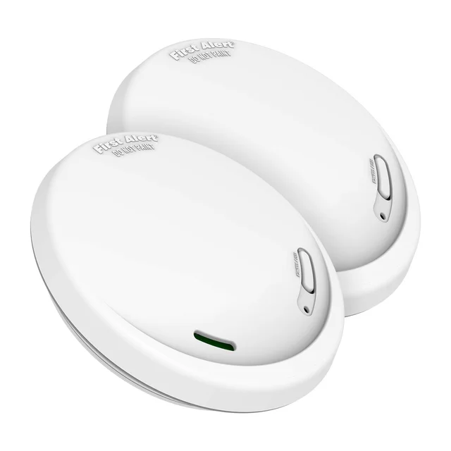 First Alert 10 Year Photoelectric Smoke Alarm, 2-count
