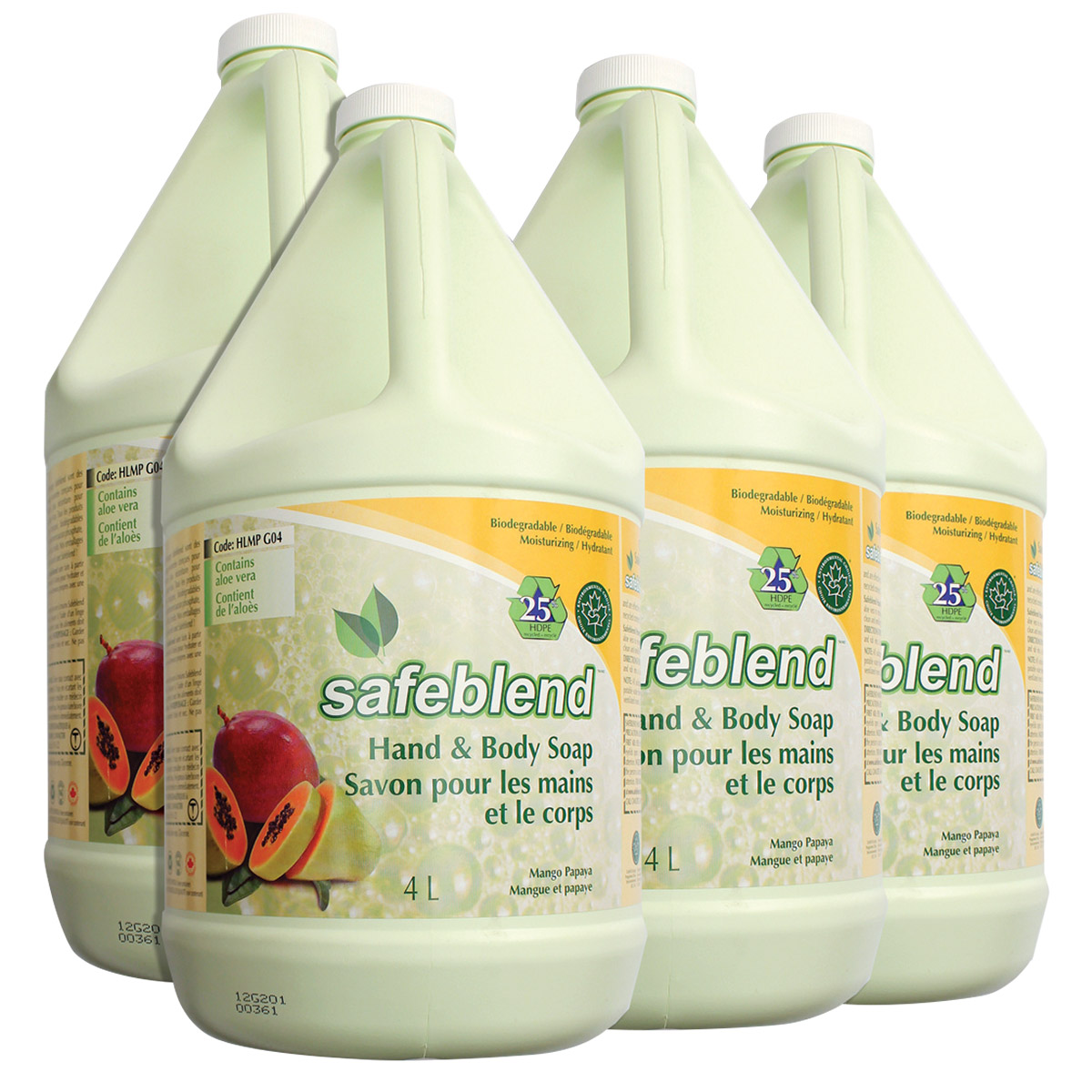 Safeblend Hand and Body Soap 4-pack