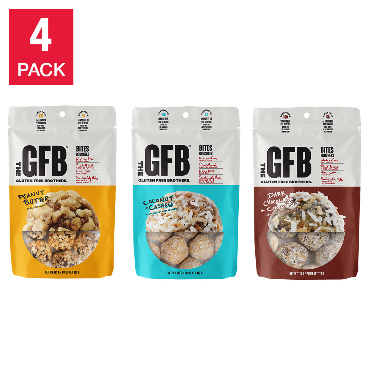 The GFB Bites Variety Pack, 12 × 113 g