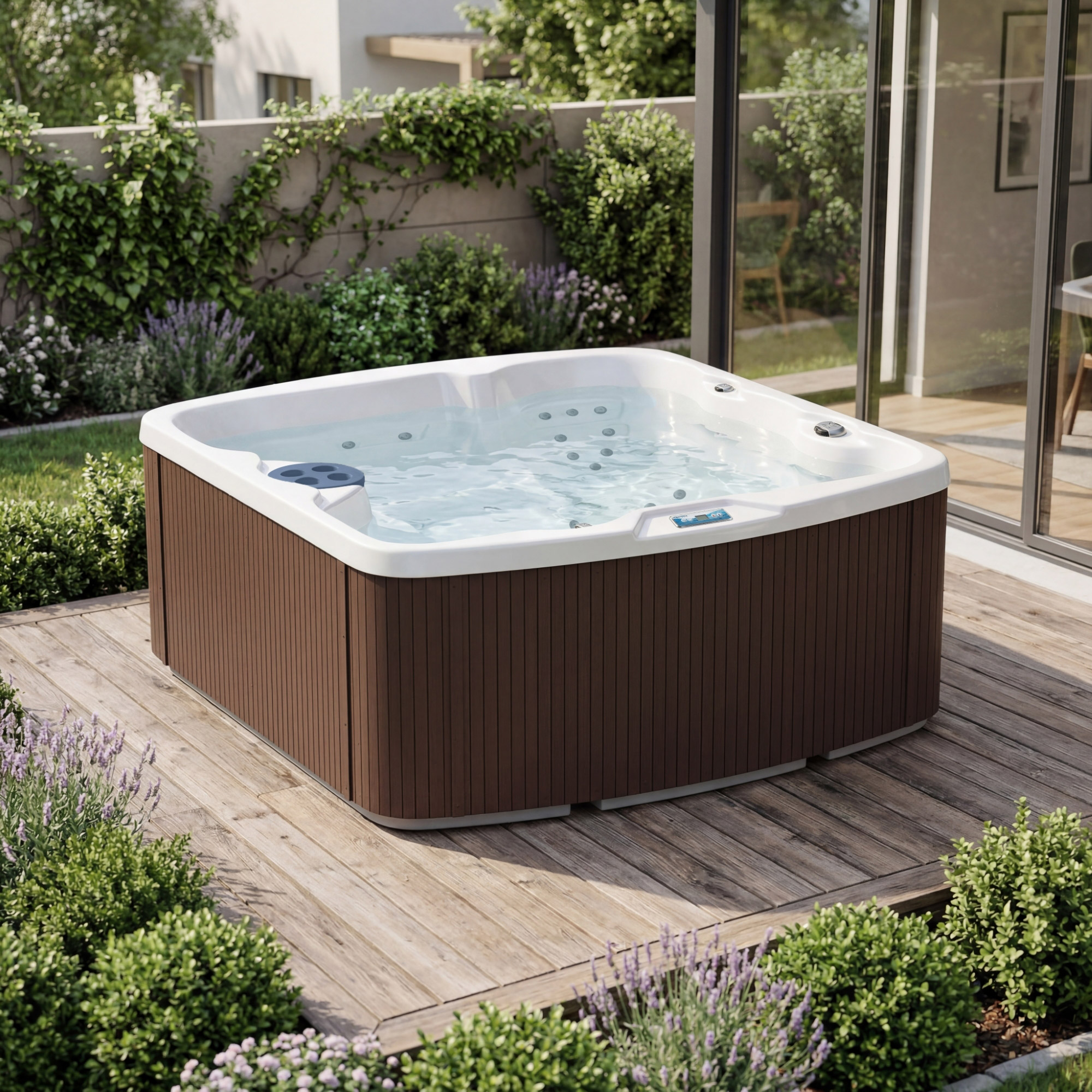 Aura ラッコ　温熱療養器 Aquaterra Spas Aryana 45-jet, 5-person Rotomolded Spa | Costco