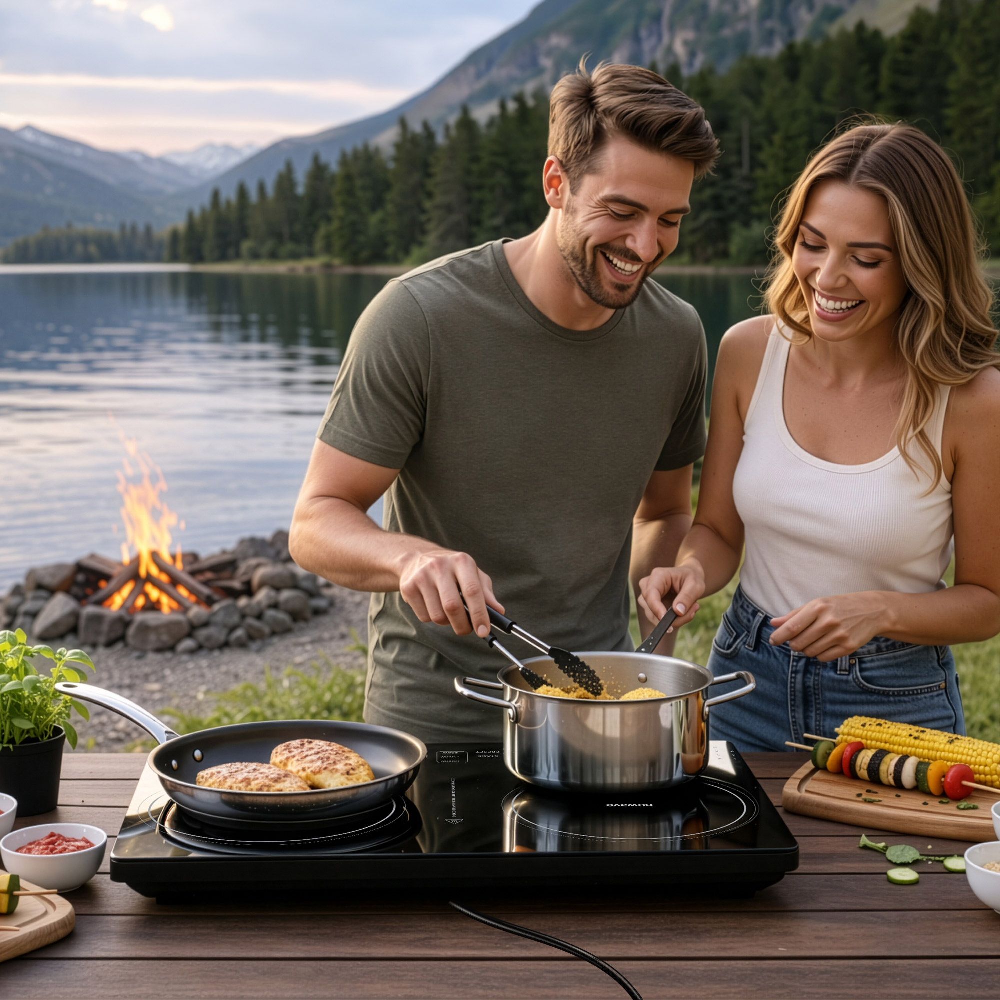 Nuwave Dual Top Precision Induction Cooktop with Dual 11.5