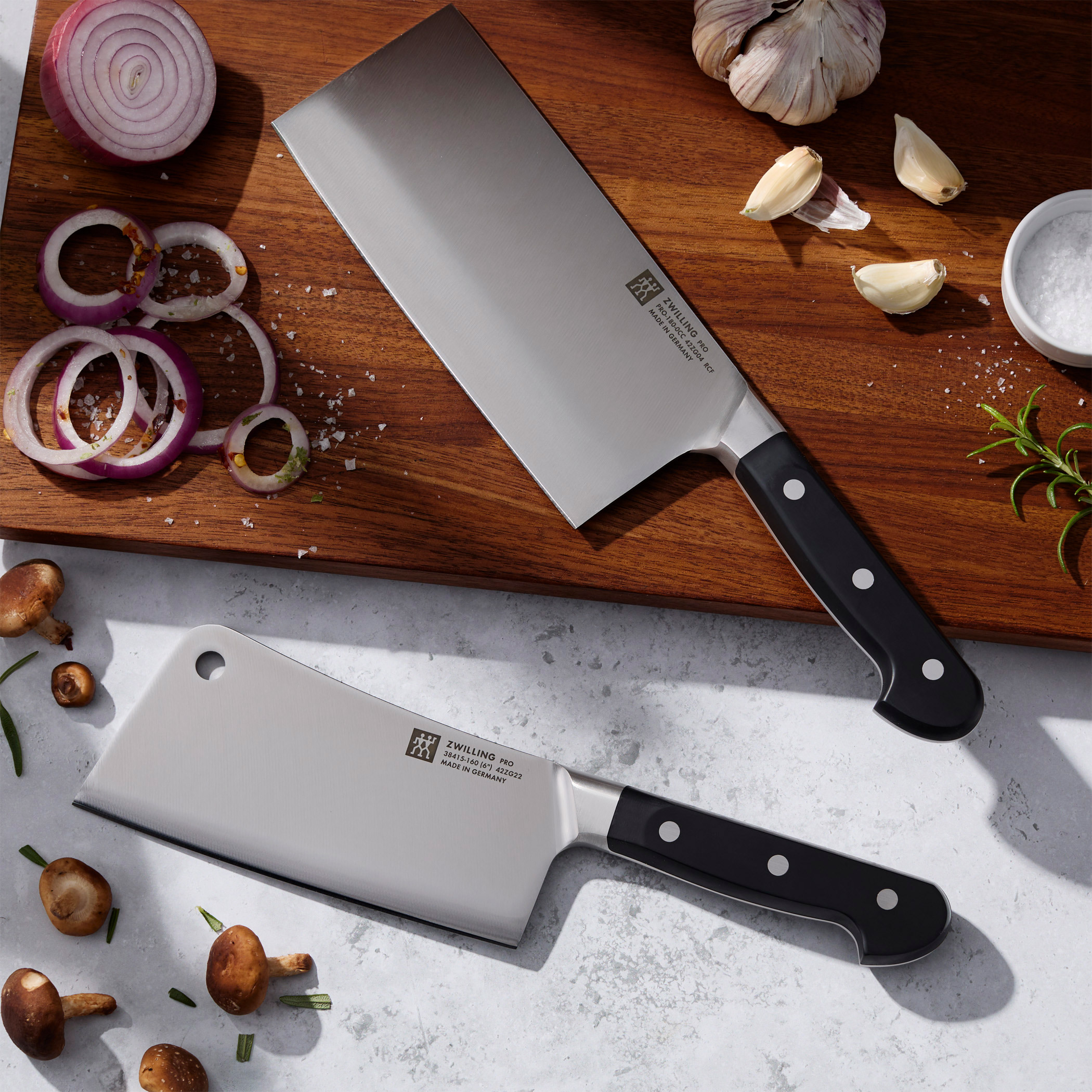 Zwilling Pro 2-piece Cleaver Cutlery Knife Set