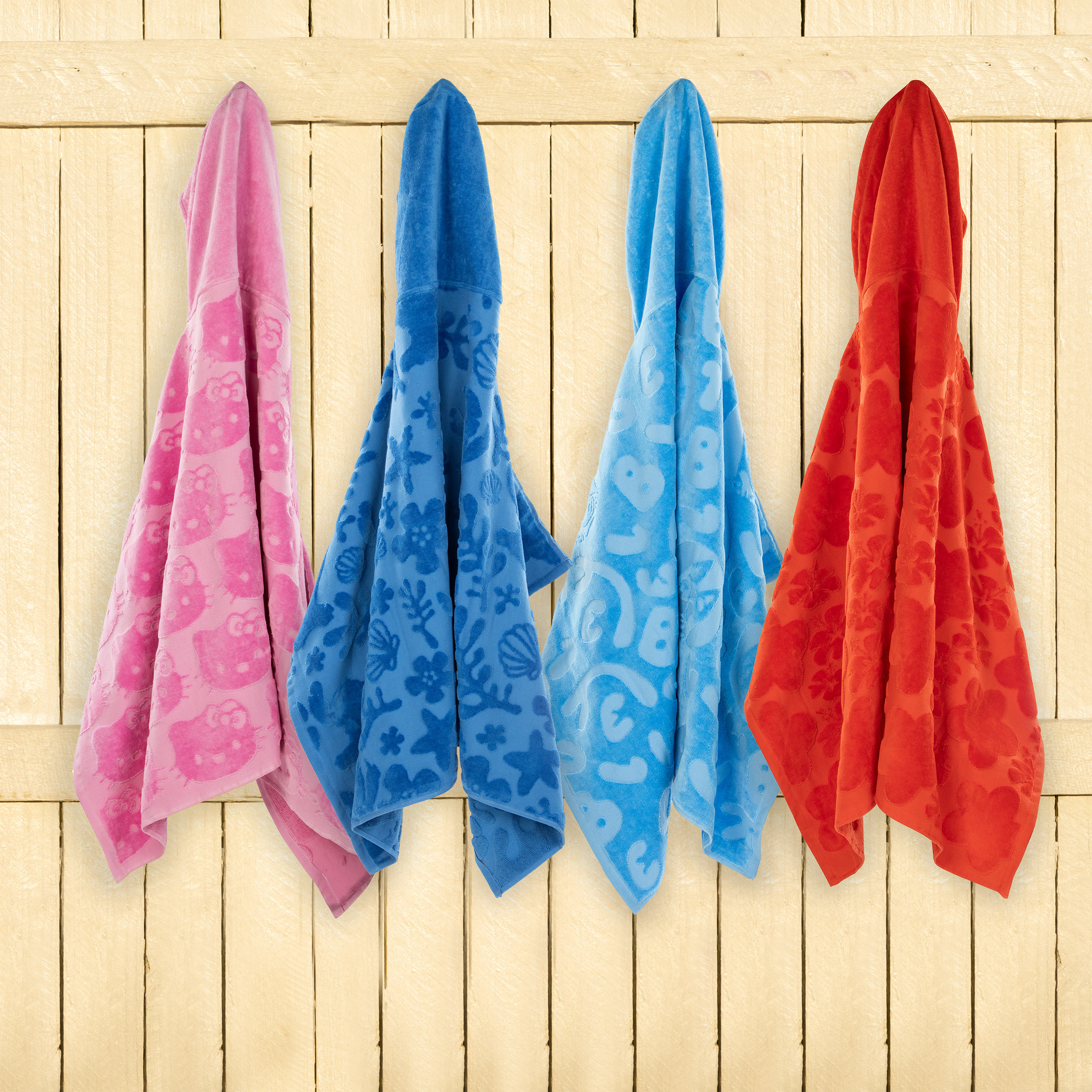 Character Hooded Towel, 2-pack