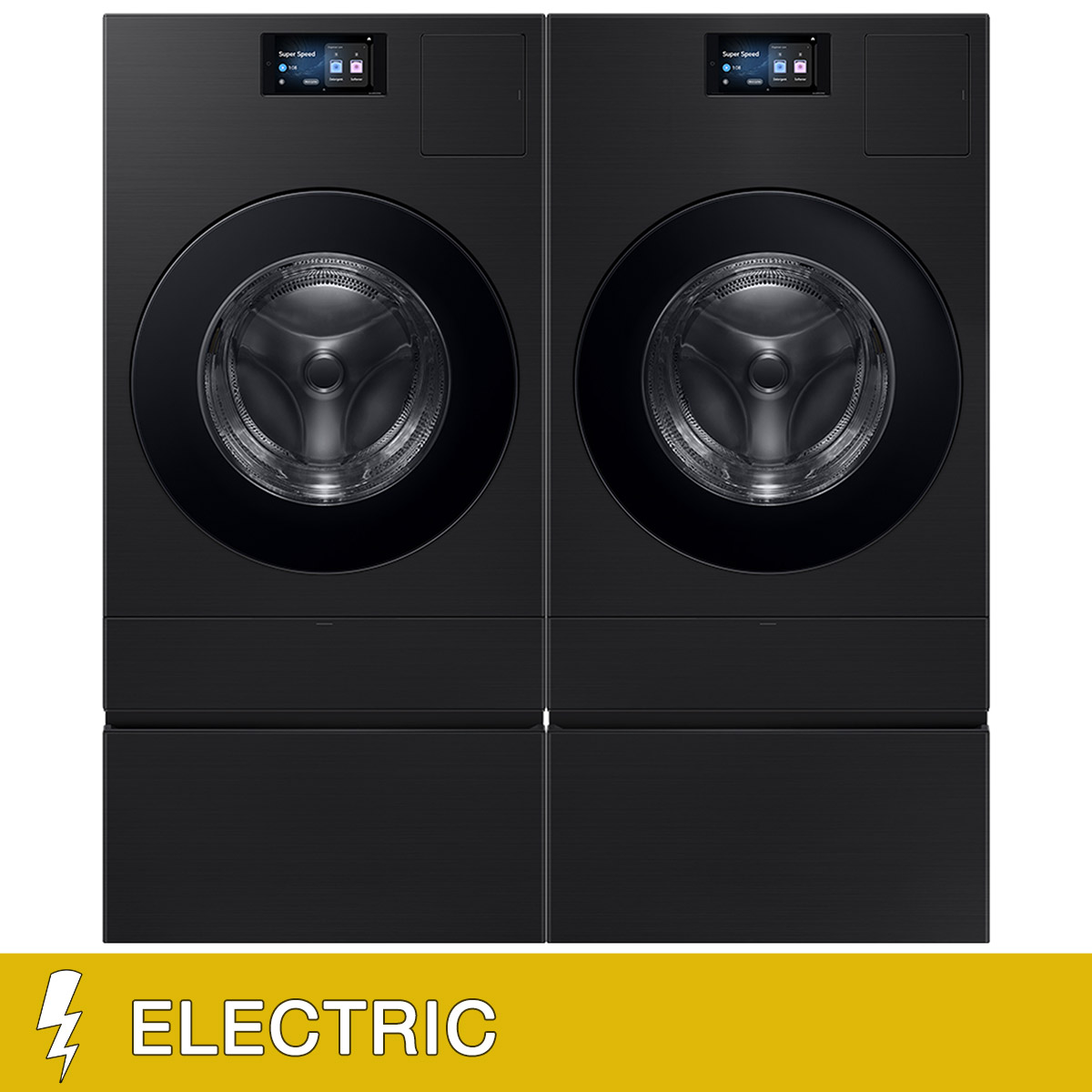 Samsung 5.3 cu. ft. Bespoke AI Laundry Ventless and Vented Combo All-in-One Pair with Pedestals