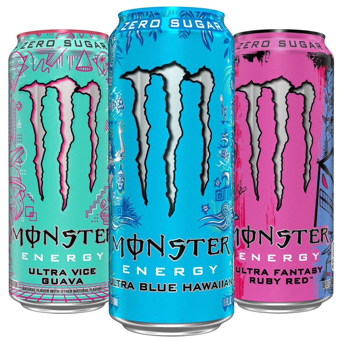 Monster Energy Drink, Zero Sugar, Variety Pack, 16 fl oz, 24 Monster Energy Drink, Zero Sugar, Variety Pack, 16 fl oz, 24
