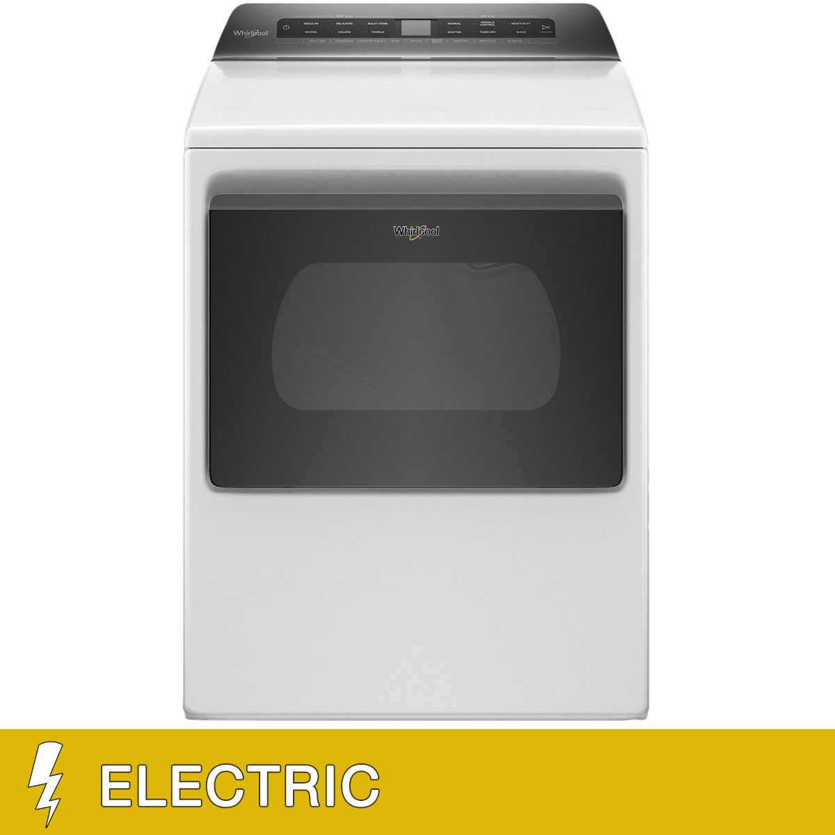 Whirlpool 7.4 cu. ft. Electric Dryer with Intuitive Controls and Wrinkle Shield Option