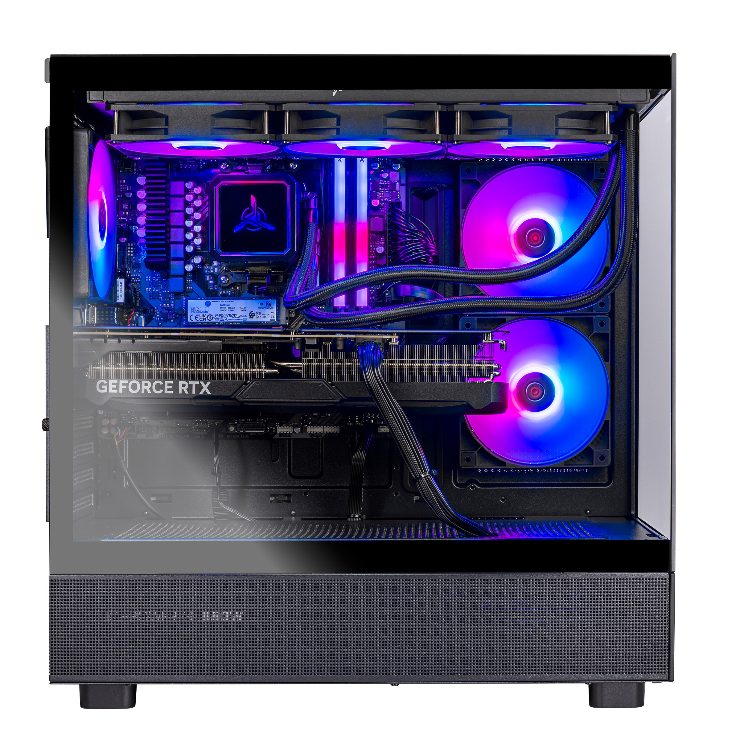 Seventy Seven　azure. Skytech Azure 3 Liquid Cooled Gaming Desktop - AMD Ryzen 7-7700