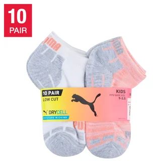 PUMA YOUTH NO SHOW SOCK 10PR