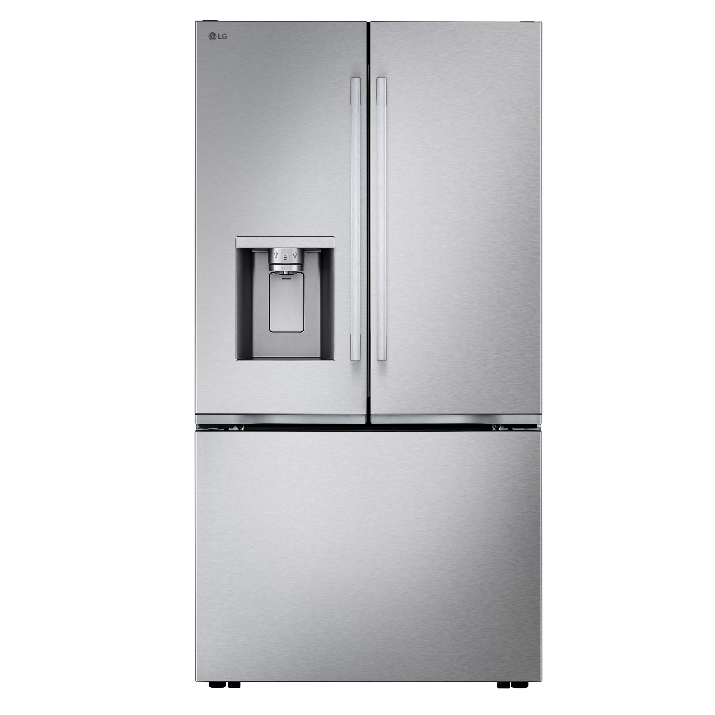 LG Counter-Depth MAX with Zero Clearance 3-Door French Door Refrigerator