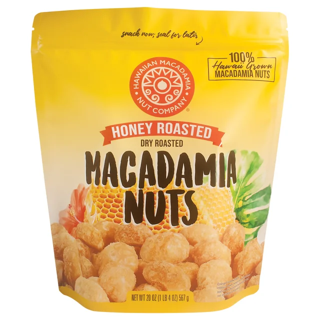 HAWAIIAN MACADAMIA CO. HONEY ROASTED MACADAMI 1.25 LBS