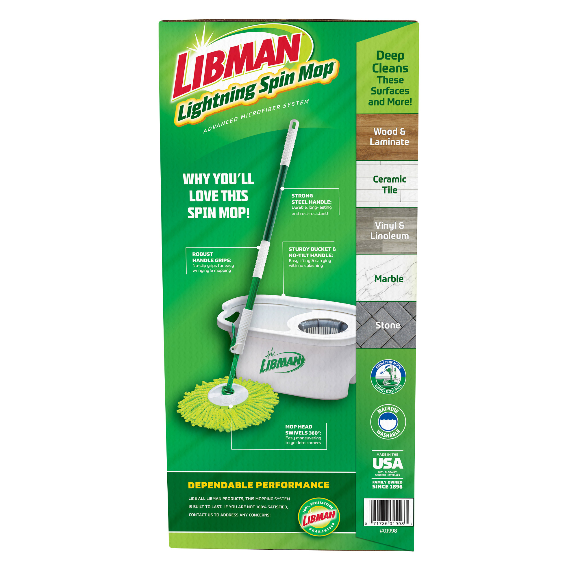 mop manさん専用 Libman Lightning Spin Mop System with 3 Refills | Costco