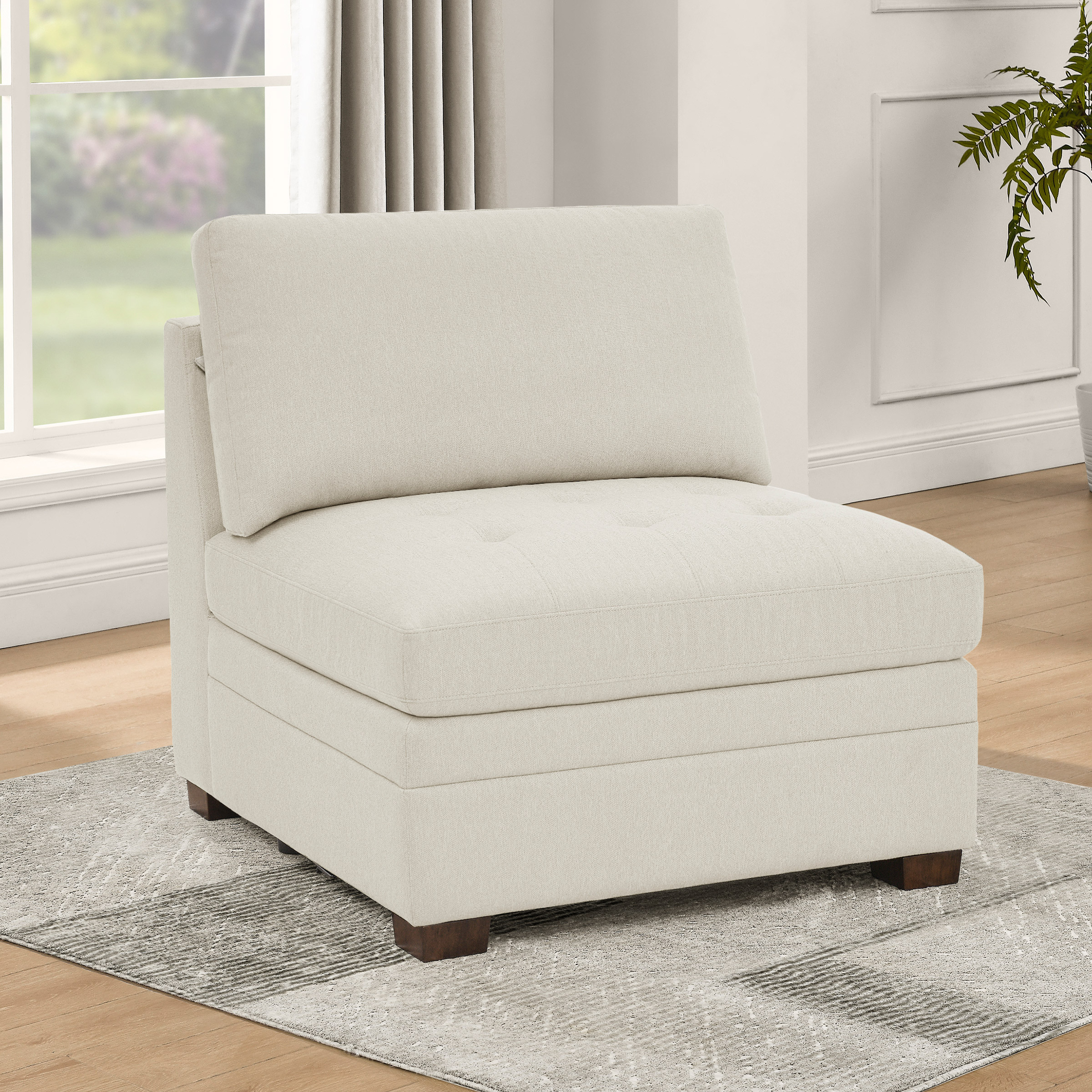 Thomasville Tisdale Tufted Armless Chair