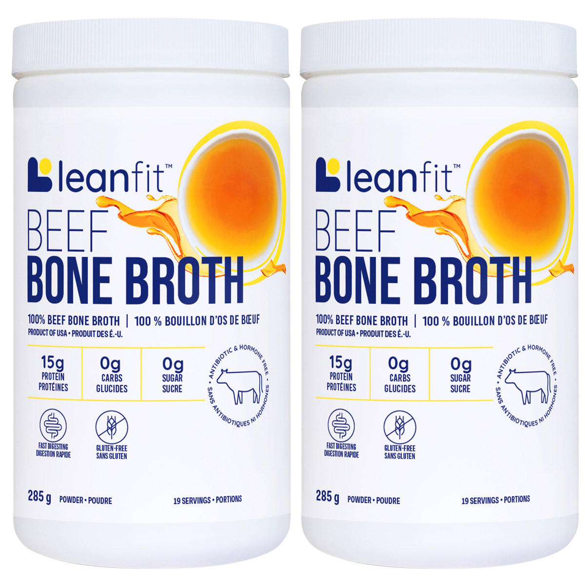 Leanfit Beef Bone Broth, 2 x 285 g