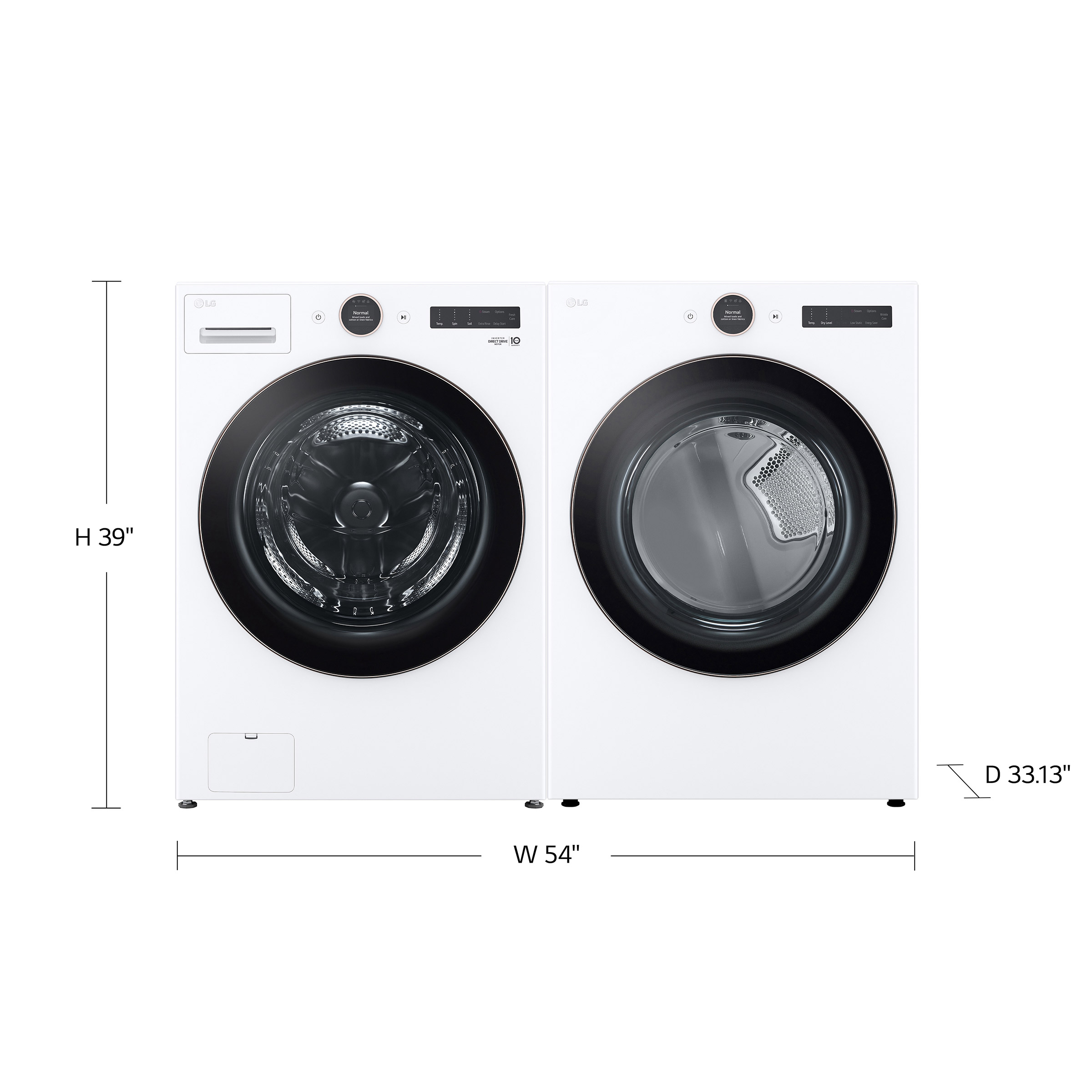 LG 5.0 cu. ft. Mega Capacity Smart Front Load Washer with