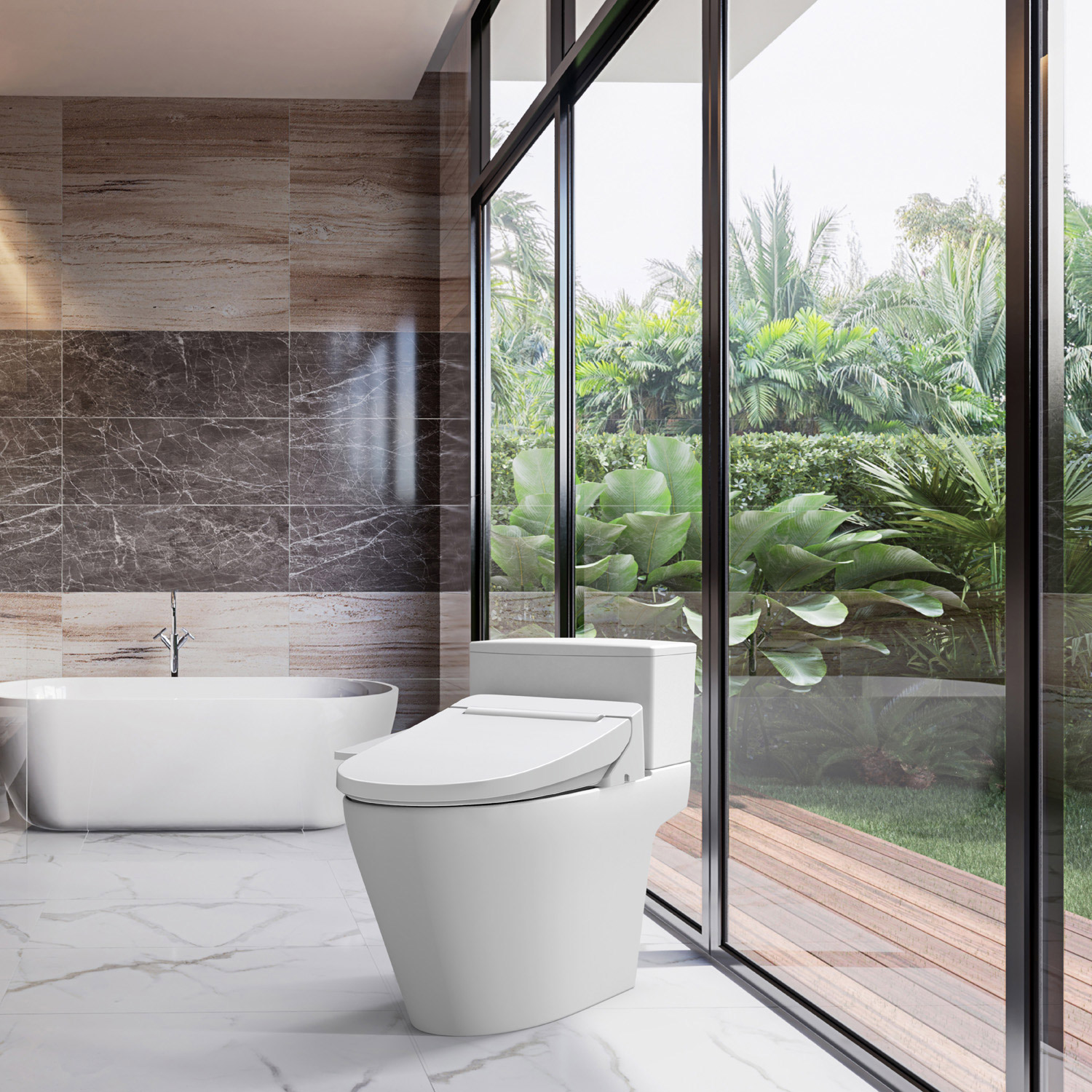 VOVO Elongated Electronic Smart Bidet Toilet Seat