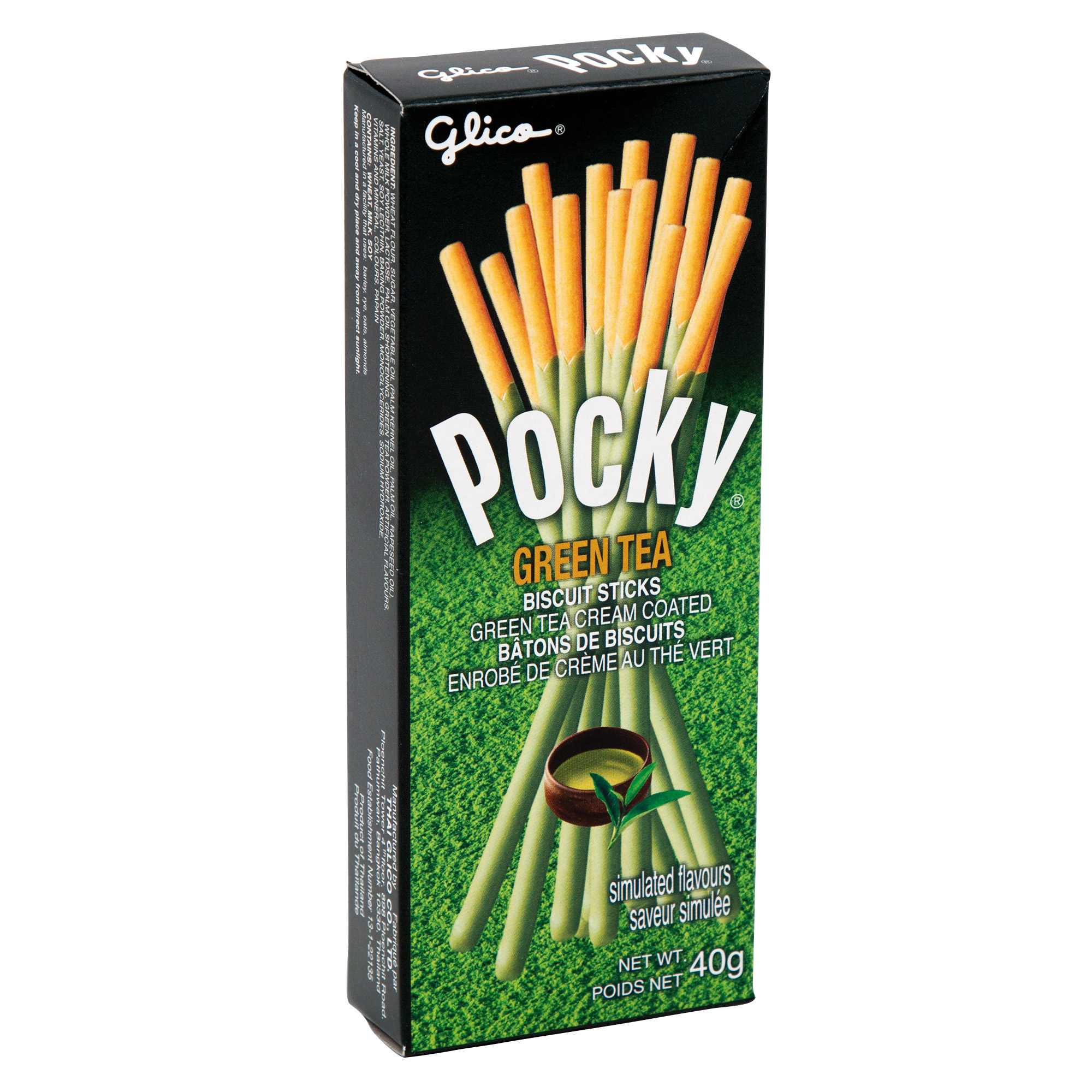 Glico Pocky Matcha Green Tea, 40 g (1.4 oz), 10-pack