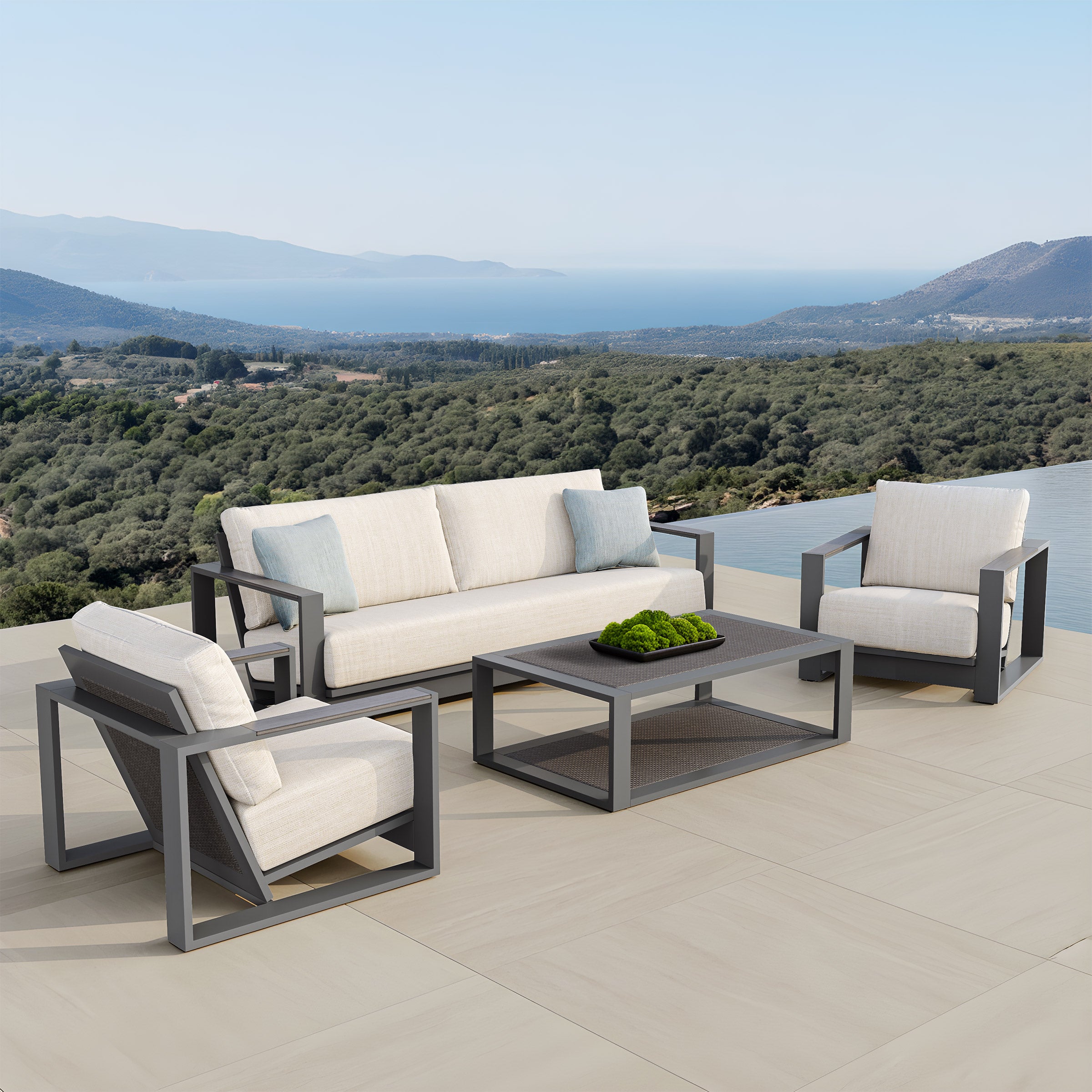Veranda Classics Milan 4-piece Deep Outdoor Patio Seating Set | Costco
