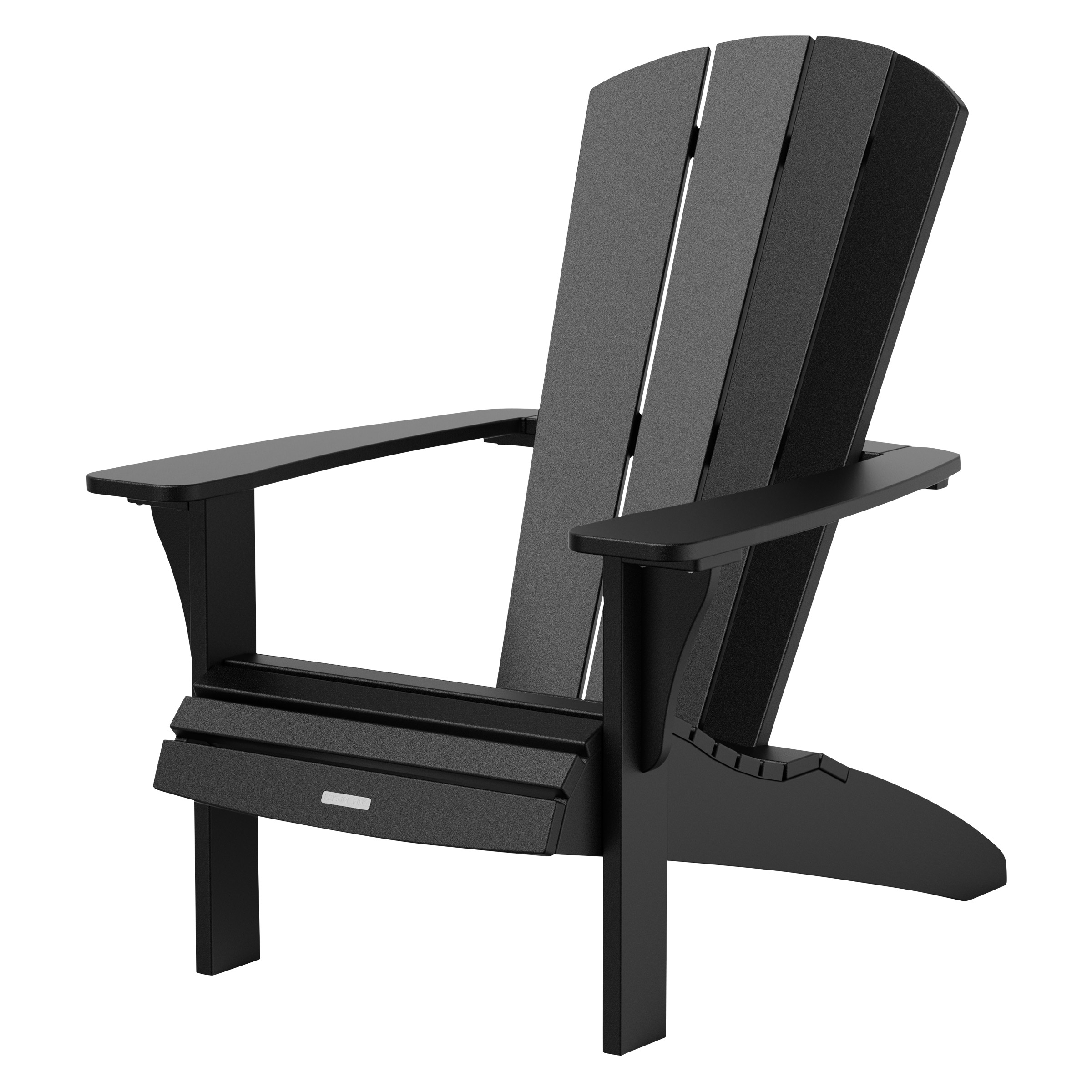 Leisure Line Outdoor Patio Fanback Adirondack Chair by Tangent