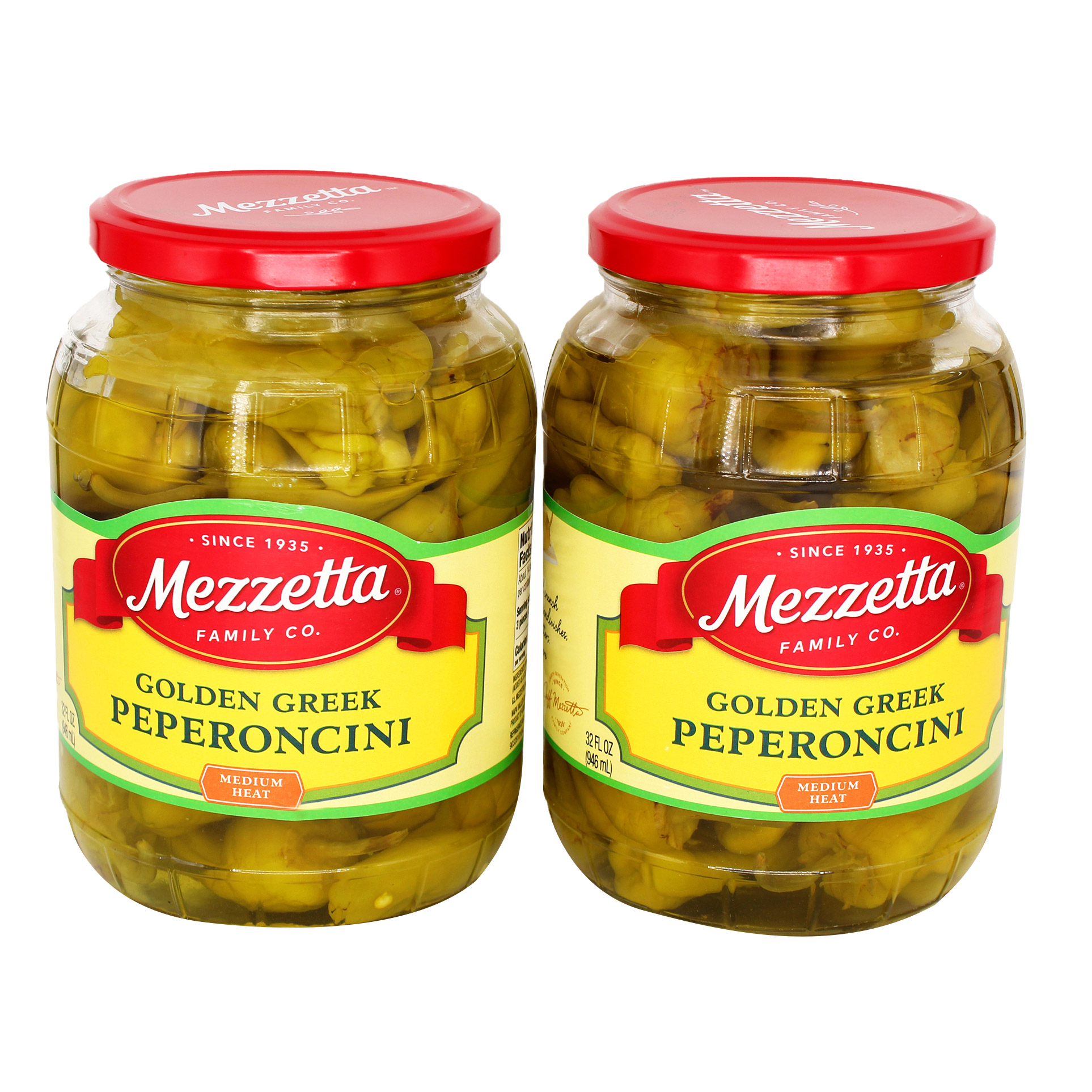 Mezzetta Golden Greek Peperoncini, Medium Heat, 32 oz, 2 ct | Costco