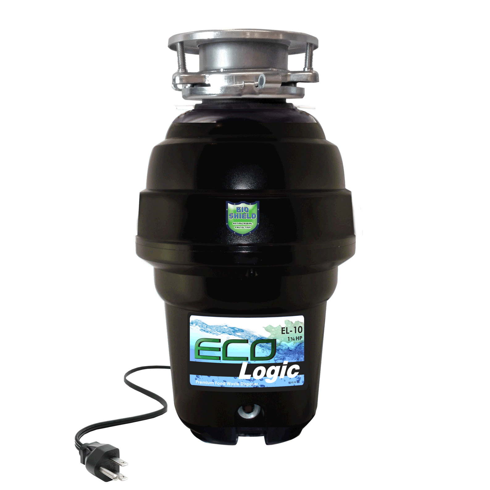 Eco-Logic 10 Premium Food Waste Disposer with 3-bolt Mount