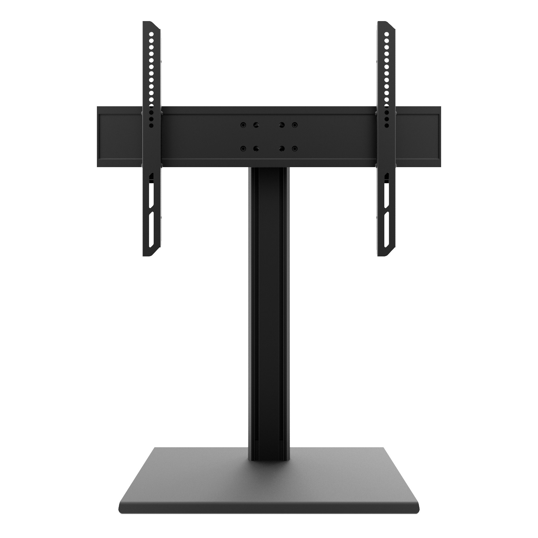 Kanto - Height Adjustable and Swiveling Tabletop TV Stand for 37&#034;- 65&#034; TVs