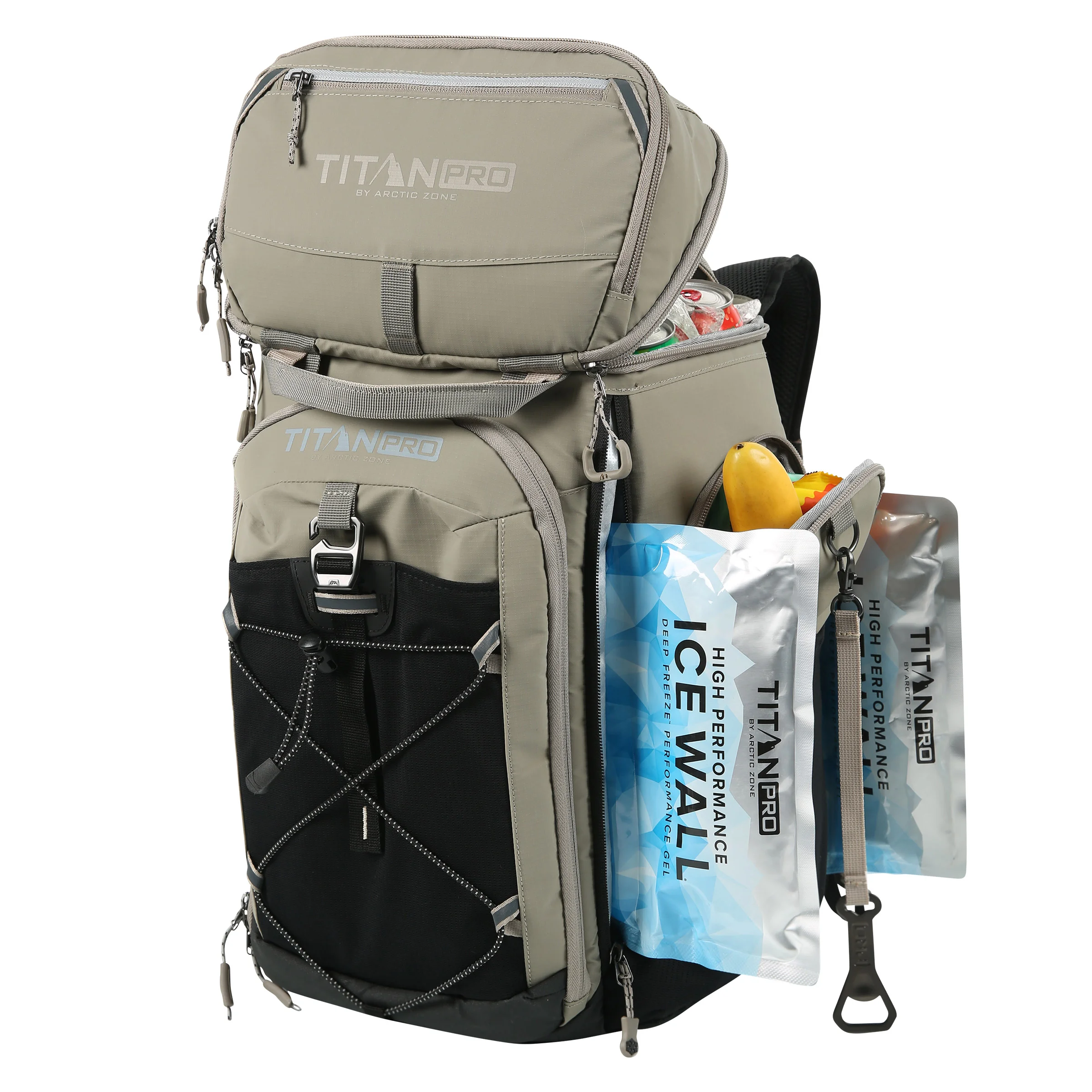Costco Titan PRO - Taupe - 26-Can Backpack Cooler with Ice Walls