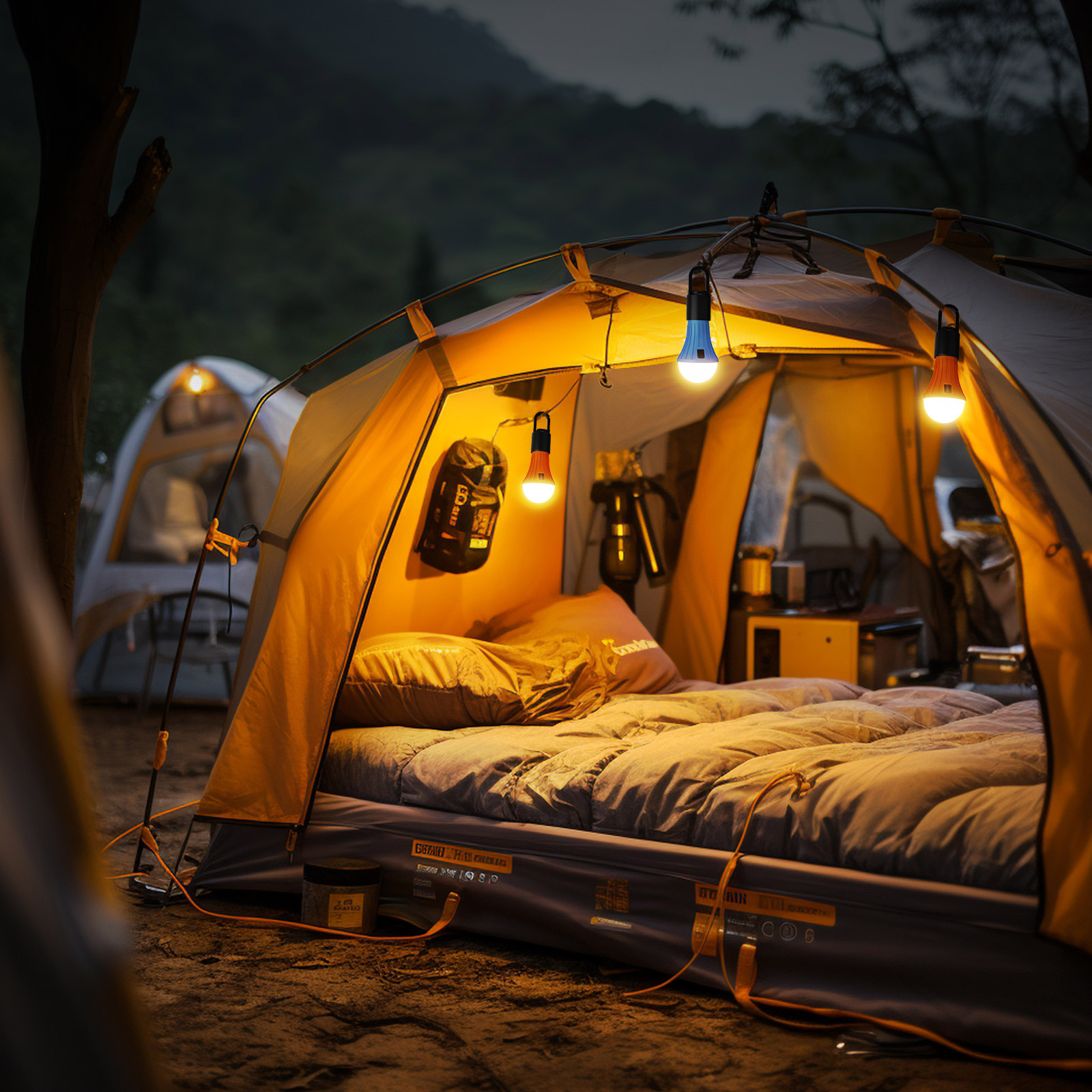 Lepro LED Rechargeable Camping Hanging Light Bulbs, 4-pack | Costco