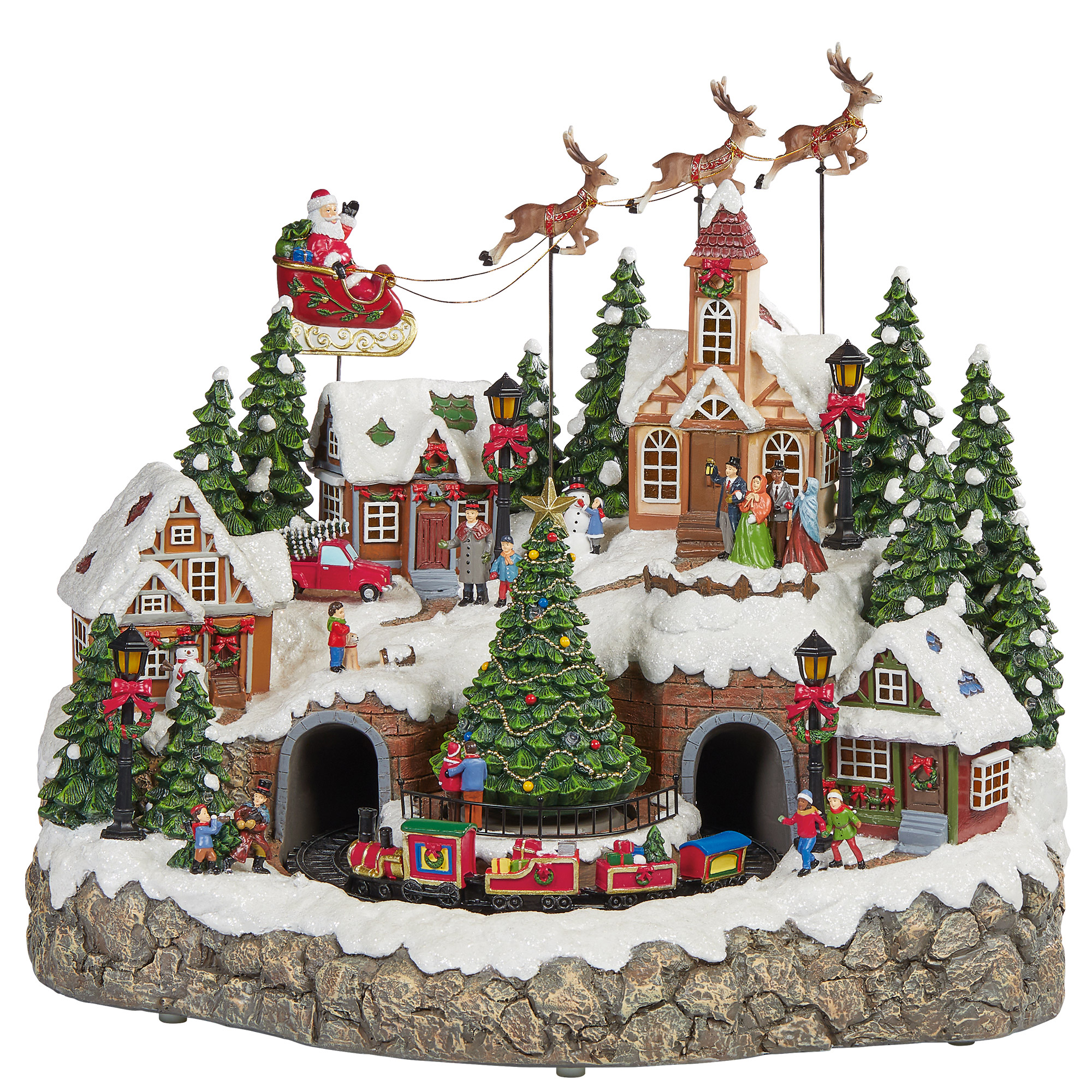Snowy Holiday Village Centerpiece | Costco