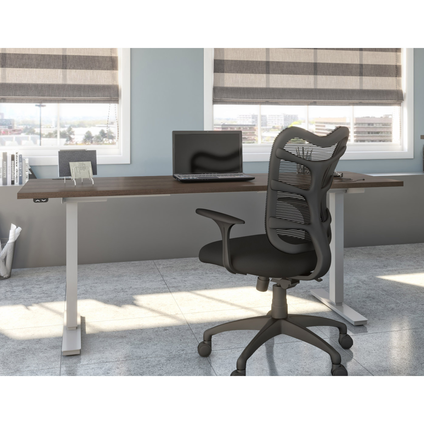 Bestar - Bureau Upstand de 72.39 cm × 182.88 cm (28.5 po × 72 po) à hauteur réglable