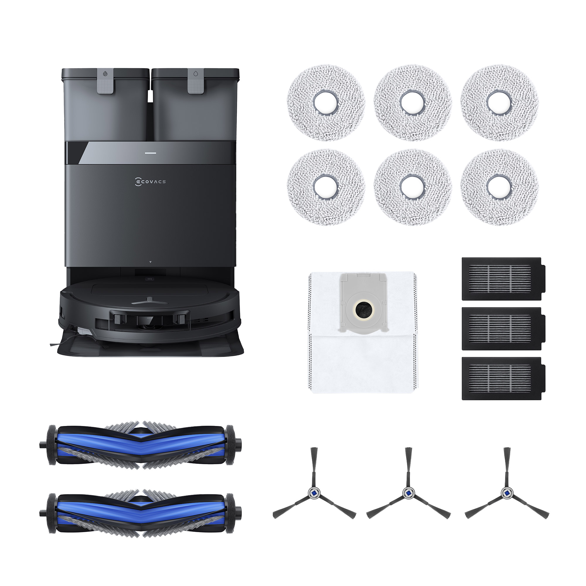 Ecovacs T50 OMNI CARE Robot Vacuum and Mop with Auto-Cleaning Station Bundle with Added Member Value