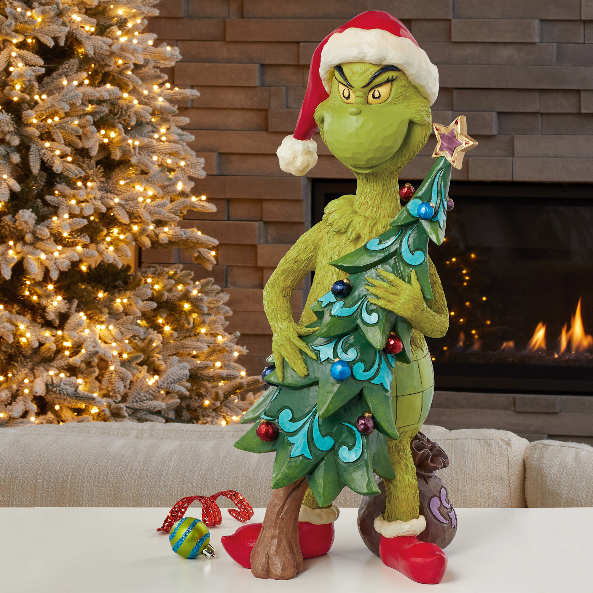 50.8 cm (20 in.) Holiday Grinch with Tree by Jim Shore