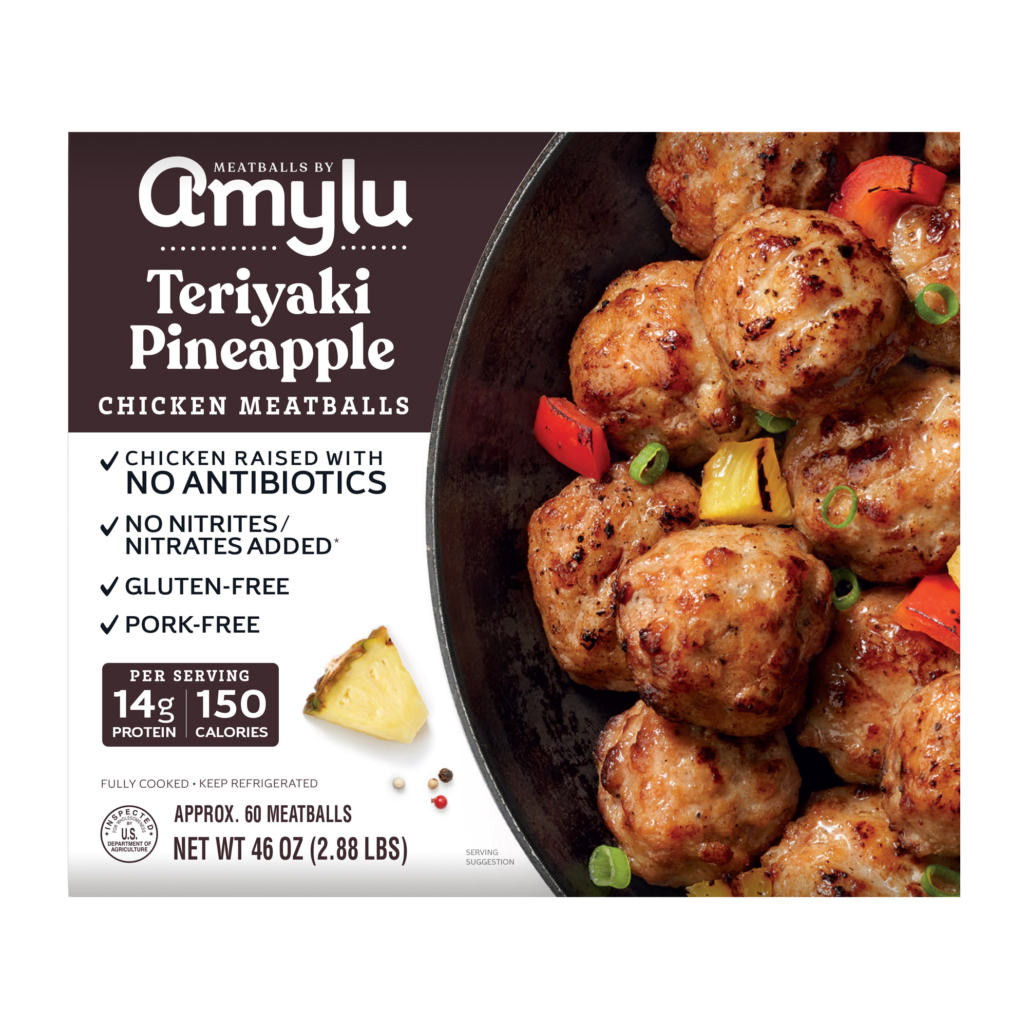 Pineapple Teriyaki Chicken Meatballs