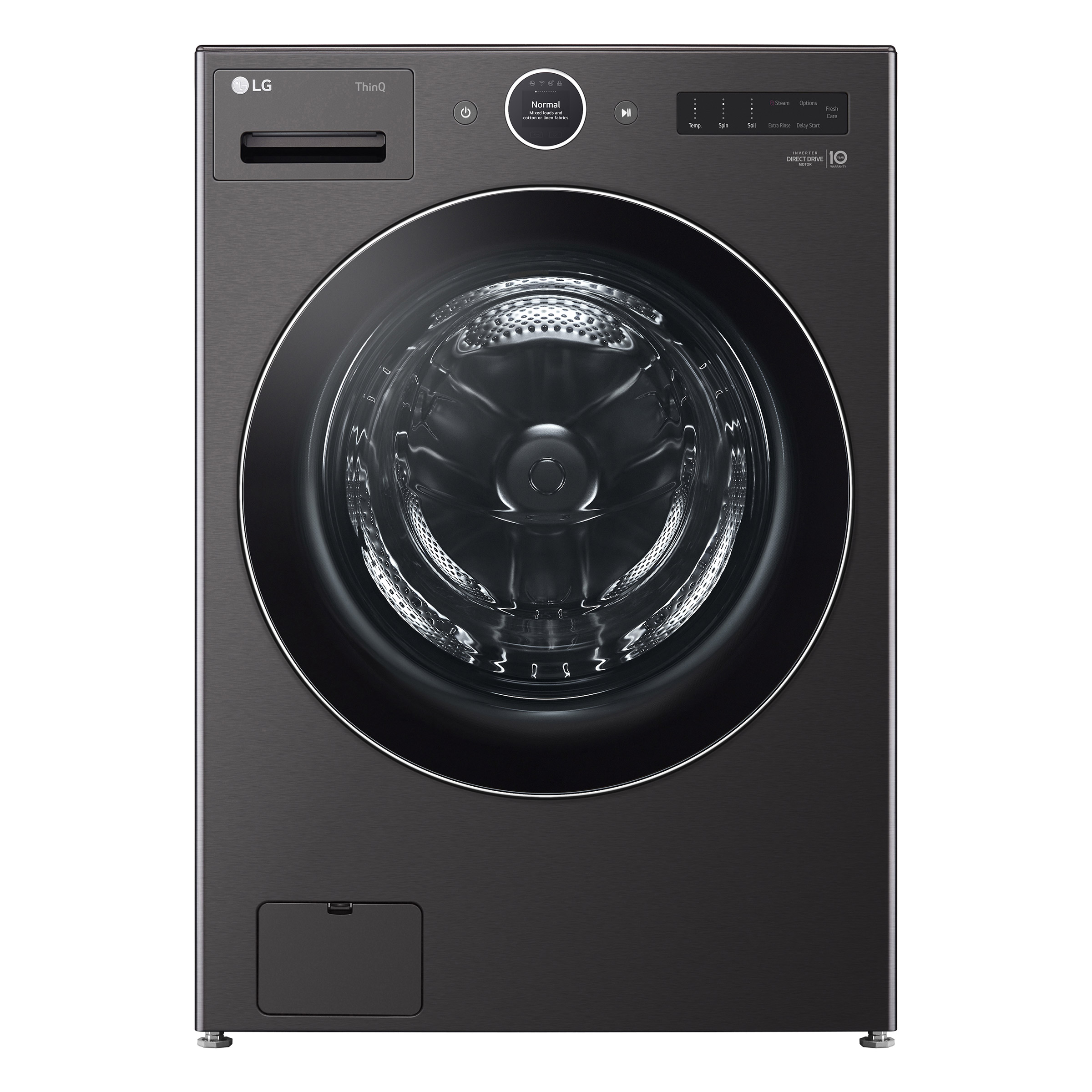 LG 5.0 cu. ft. Mega Capacity Smart Front Load Washer with AI DD 2.0 Built-In Intelligence and TurboWash 360°