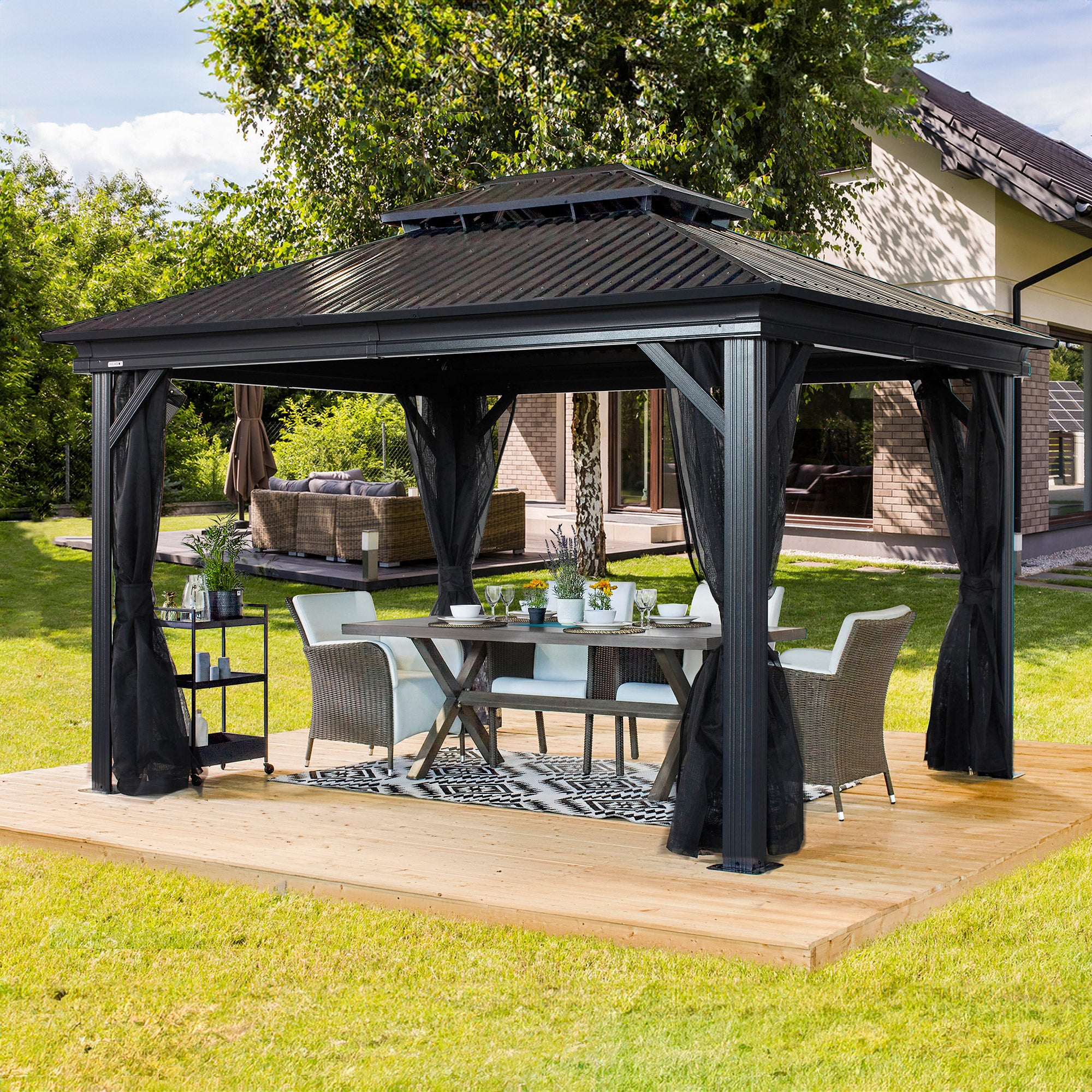 野菜 Kayoko 8kg Sojag Kiana 10x12 Gazebo with Mosquito Netting | Costco