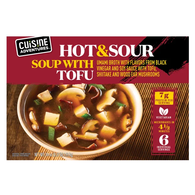 CUISINE ADVENTURES HOT & SOUR SOUP 6/ 9OZ SERVINGS