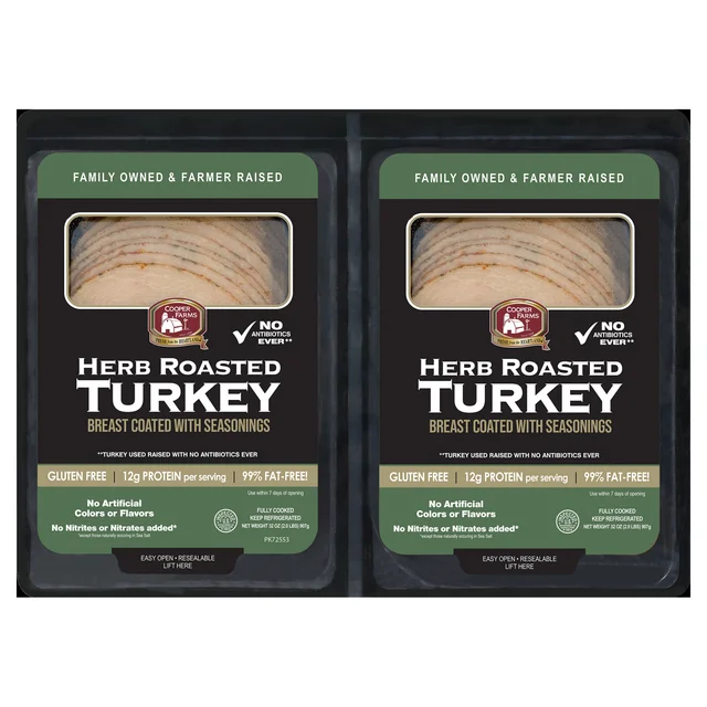 COOPER FARMS ABF HERB TURKEY 2/1 LB