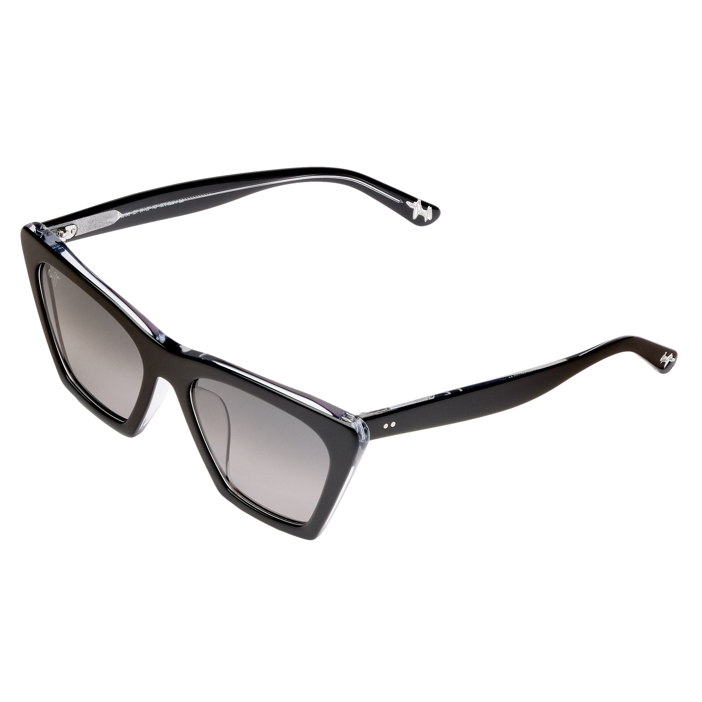 Maui Jim Kini Kini GS849-02K Black with Crystal Neutral Grey