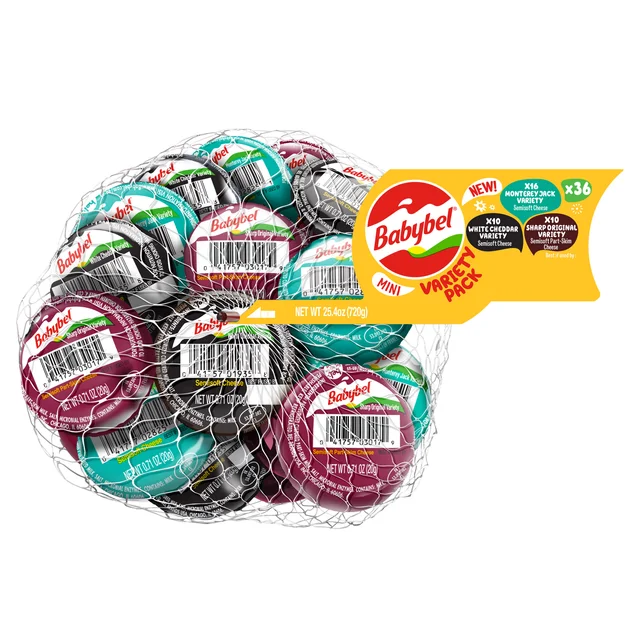 BEL BRANDS USA MINI BABYBEL VRTY 36CT/25.4 OZ