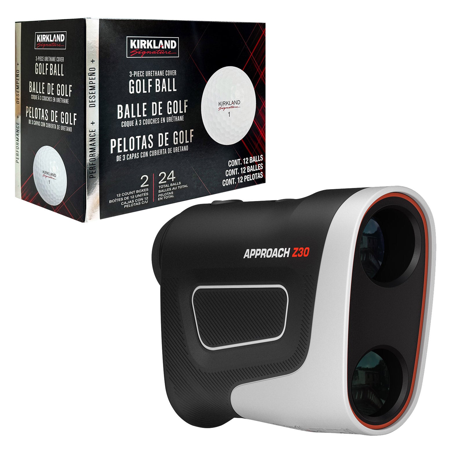 Garmin Approach Z30 Golf Laser Range Finder with 24 Golf Balls