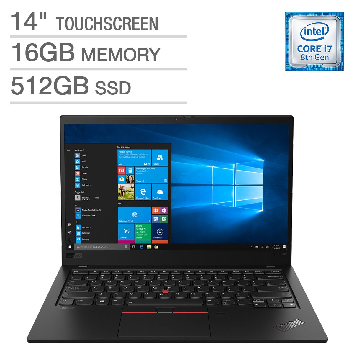 Lenovo ThinkPad X1 Carbon Laptop - Intel Core i7 - 1080p Lenovo ThinkPad X1 Carbon Laptop - Intel Core i7 - 1080p